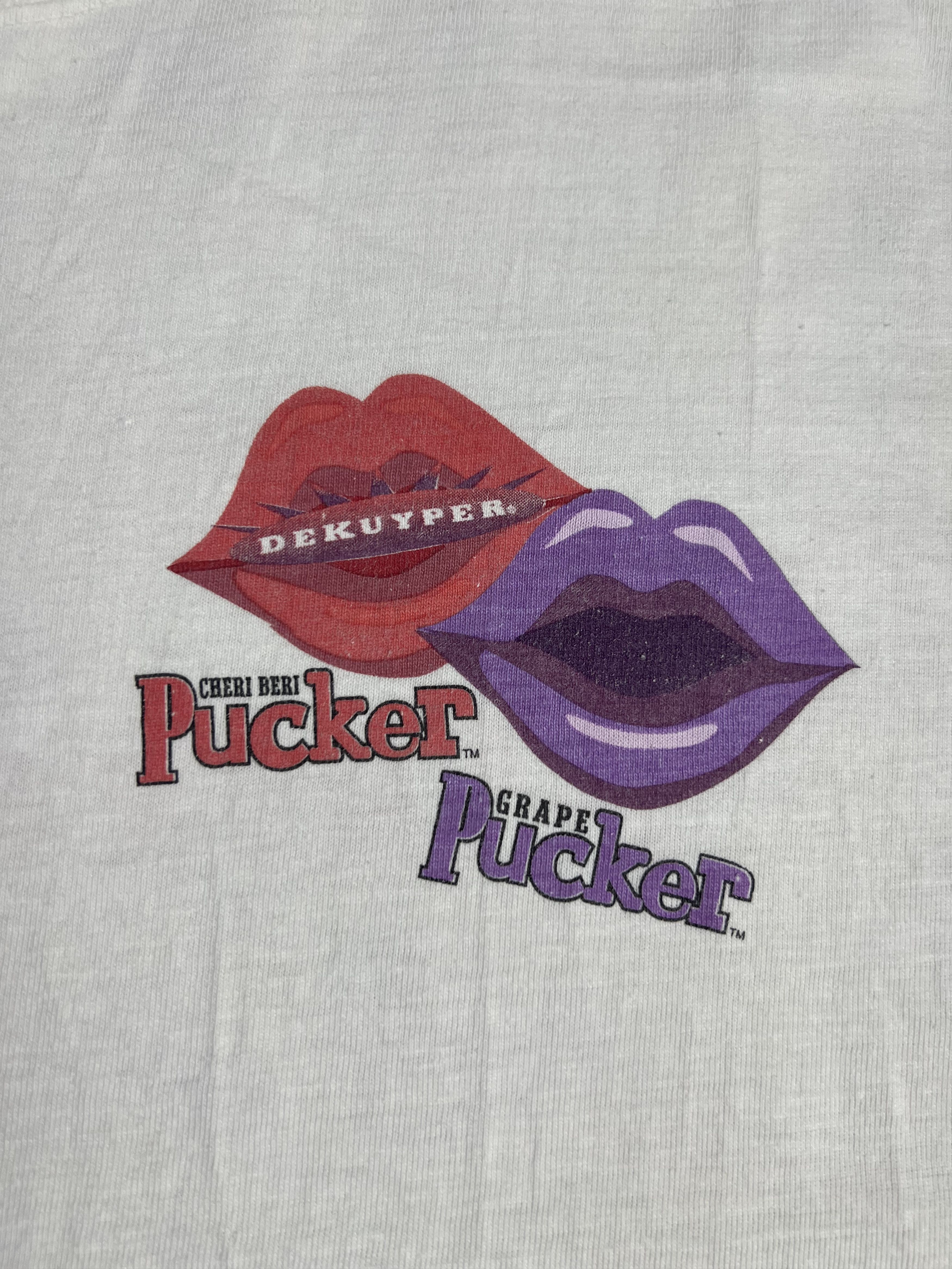 Vintage Vintage DeKuyper Pucker Cocktail Promo Tee GTME077 Size US XL / EU 56 / 4 - 7 Thumbnail