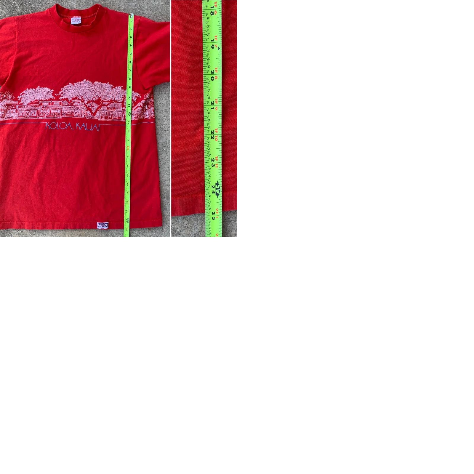 Vintage VINTAGE Crazy Shirts Hawaii T-Shirt M Red 1980s Men Graphic Tee Single Stitch 100% Cotton USA Size US M / EU 48-50 / 2 - 9 Thumbnail