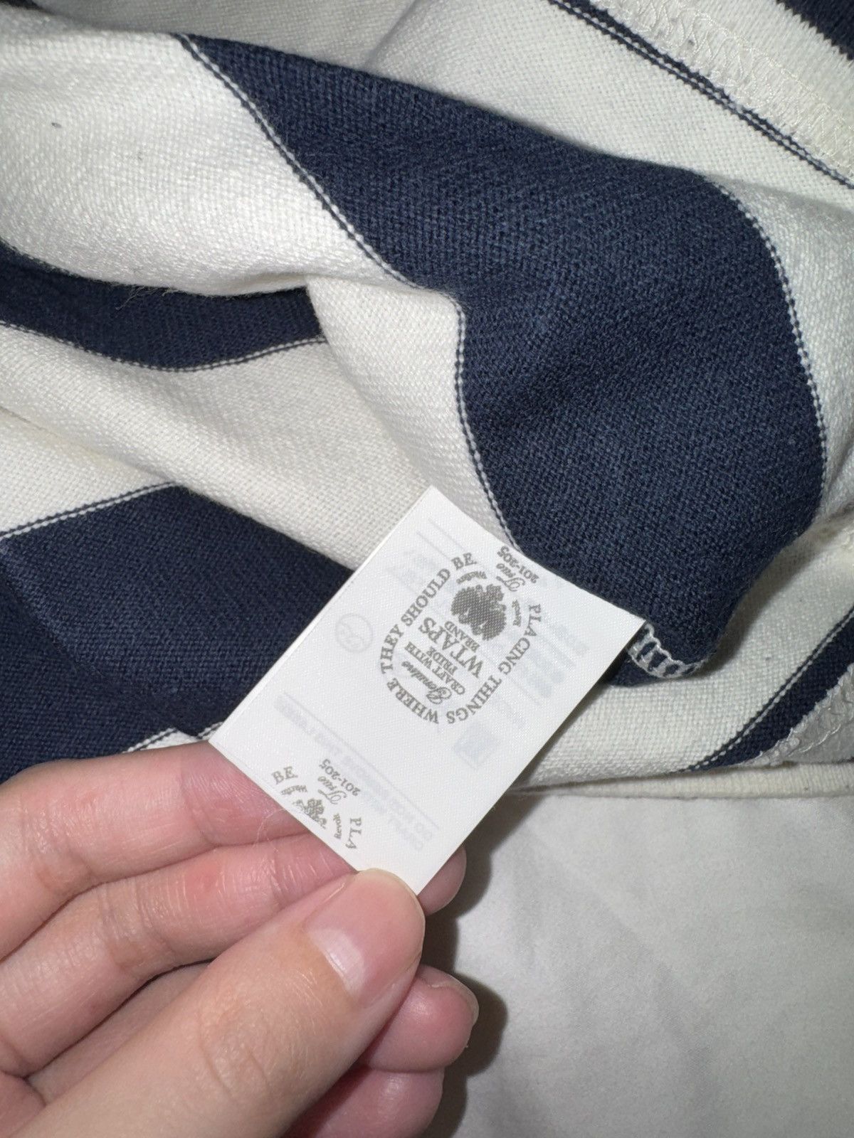 Wtaps Vintage WTAPS Navy Striped Sailor Sweater Size US L / EU 52-54 / 3 - 5 Thumbnail