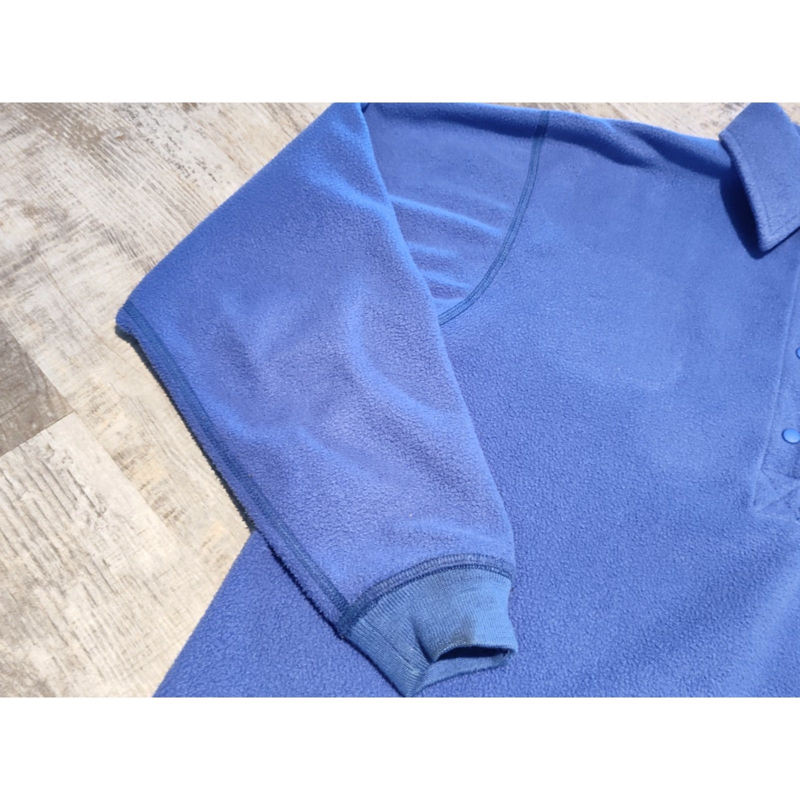 Vintage Vintage Polartec REI Fleece Pullover Jacket Sweater Size S Snap Button Blue/Purple Polyester Size US S / EU 44-46 / 1 - 4 Thumbnail