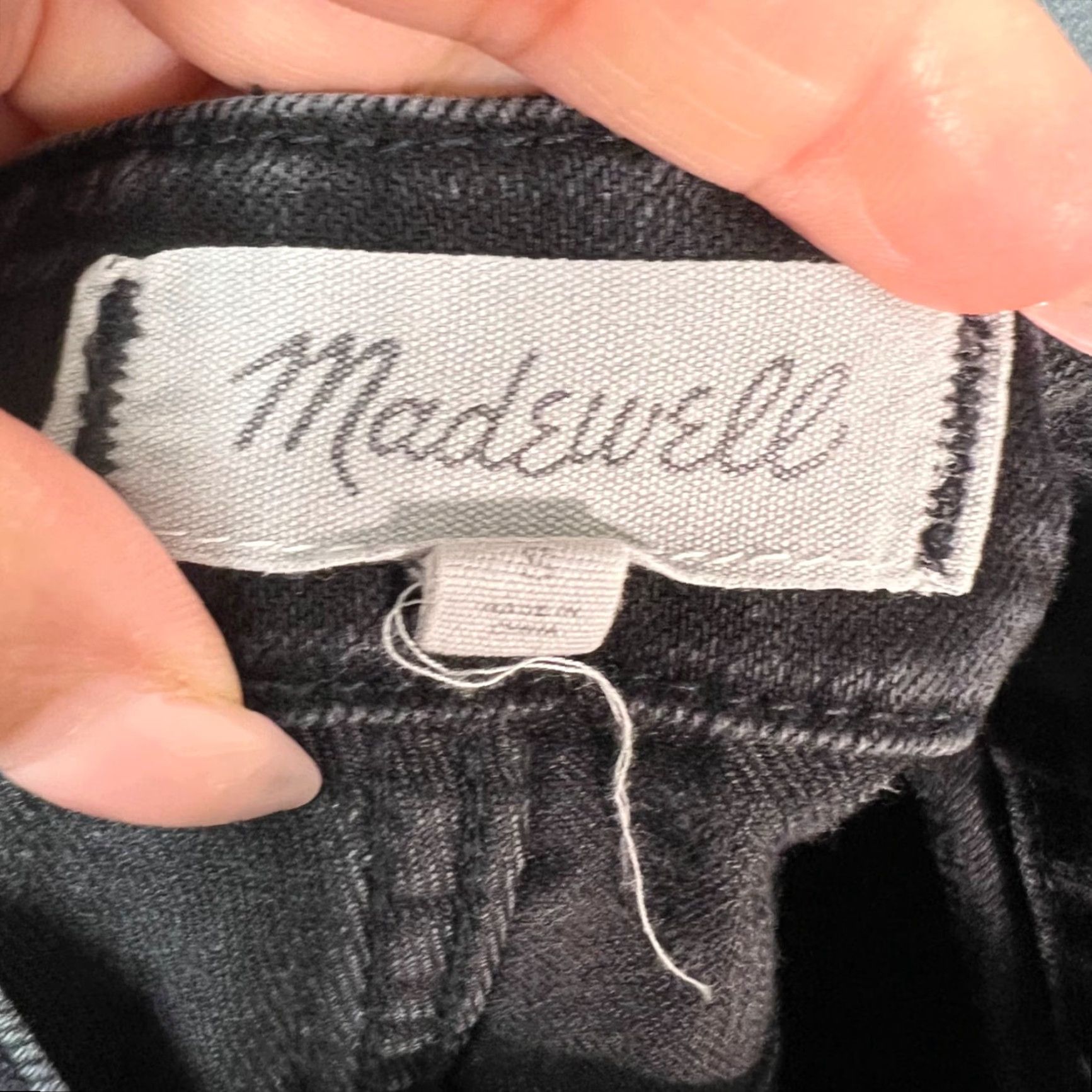 Madewell Madewell Womens Small Black Denim Overalls Skinny Stretch Jumpsuit One-Piece Casual Size 28" / US 6 / IT 42 - 3 Thumbnail