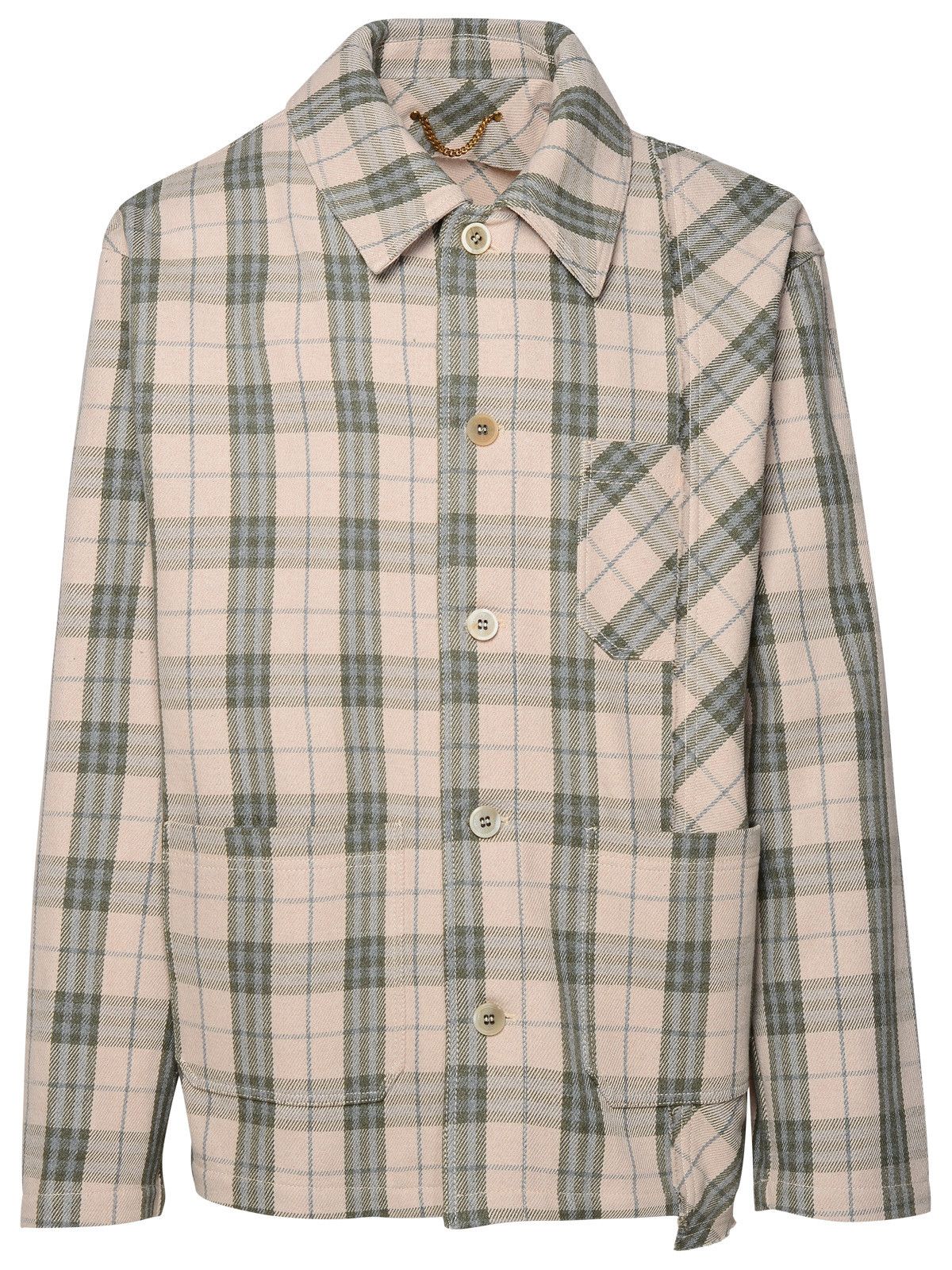 image of Golden Goose Beige Cotton Blend Shirt, Men's (Size Medium)