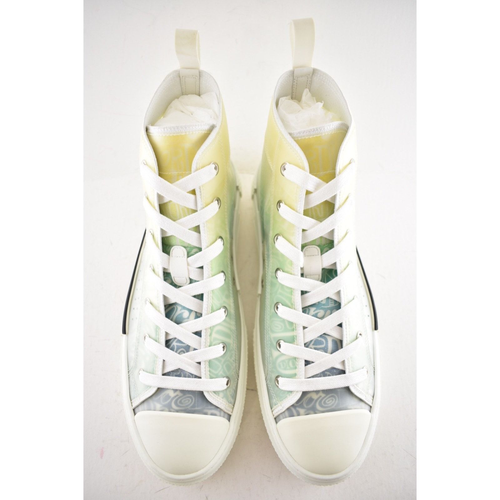 Dior Dior Mens B23 Shawn Stussy Multicolor Logo High Top Sneaker Size US 11 / EU 44 - 10 Thumbnail