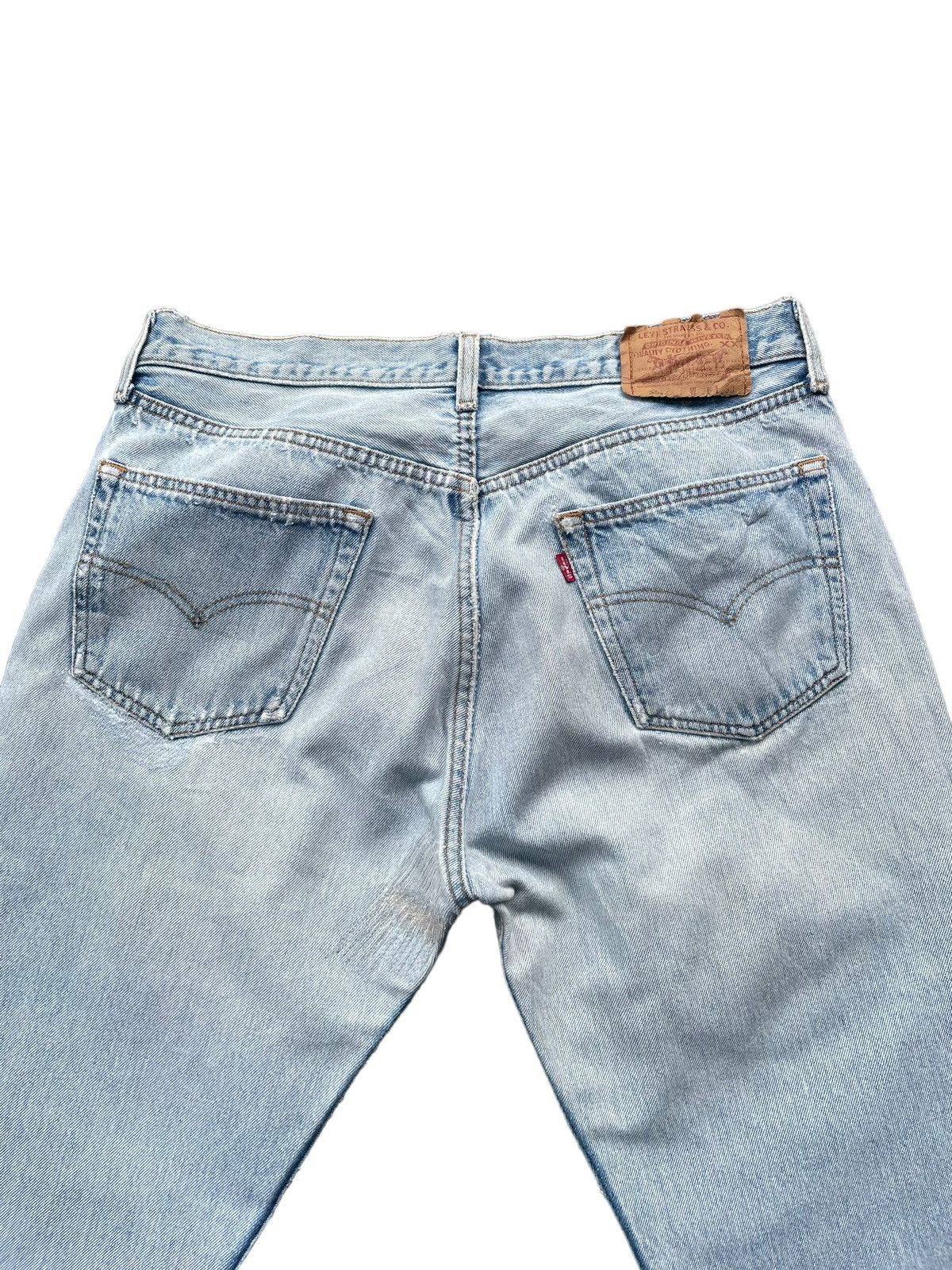 Levi's Vintage 1997 Levis 501 e Distresed Denim Size US 35 - 11 Thumbnail