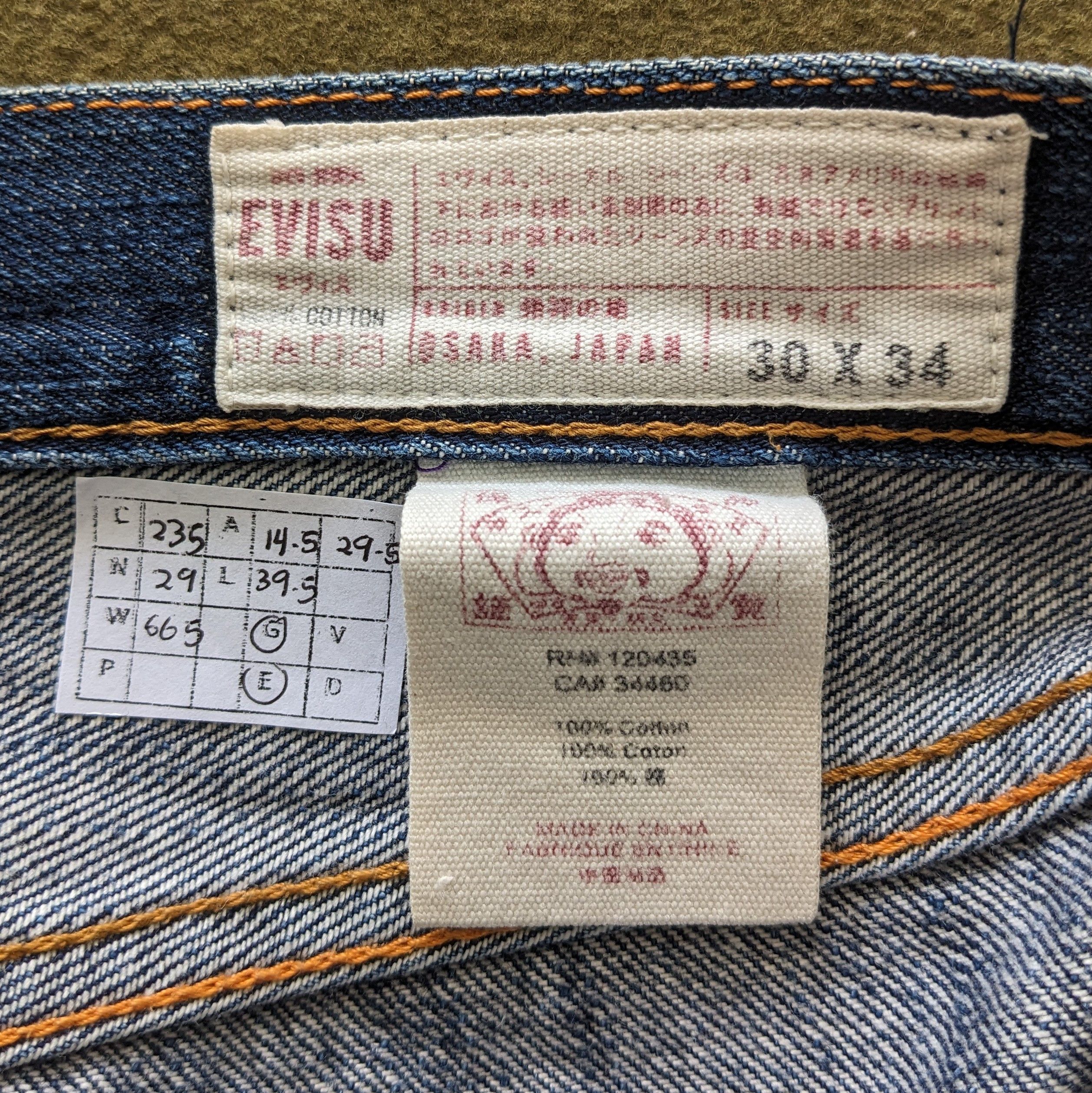 Evisu Vintage EVISU Japanese Fashion Brand Custom Jeans Size US 29 - 10 Thumbnail