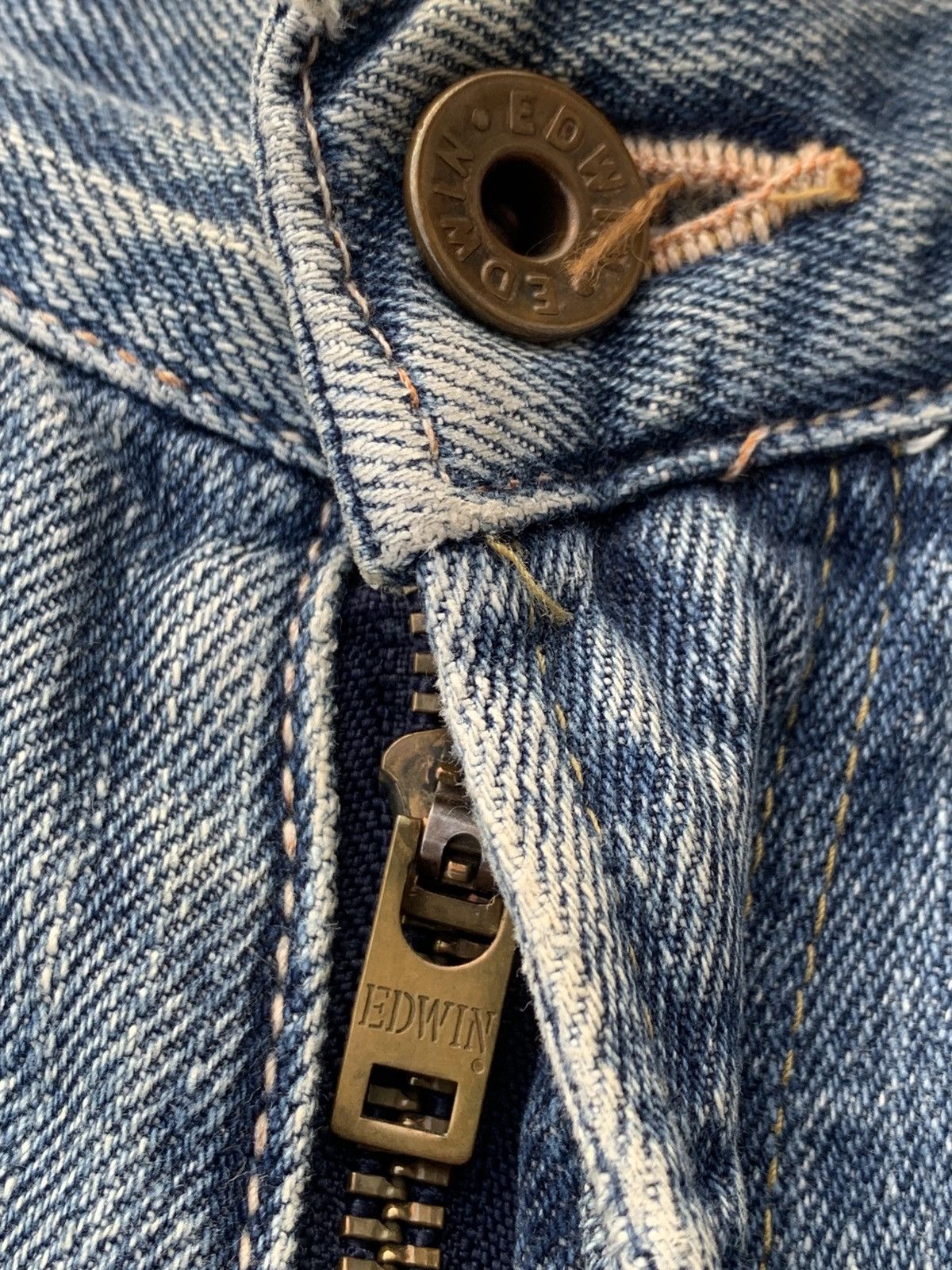 Edwin Baggy Edwin 505 selvedge.made In Japan 🇯🇵 Size US 31 - 6 Thumbnail