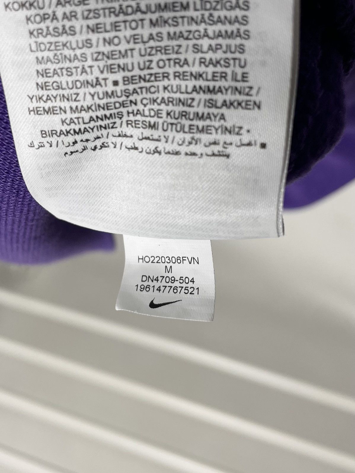 Nike Nike x Nba Los Angeles Lakers Cenre Logo Purple Hoodie Size US M / EU 48-50 / 2 - 7 Thumbnail