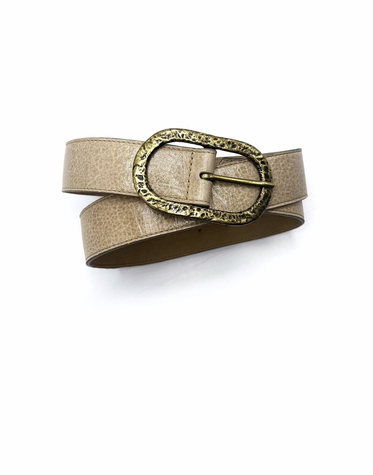 Genuine Leather Leatherock Genuine Leather Brass Belt Size ONE SIZE - 1 Thumbnail