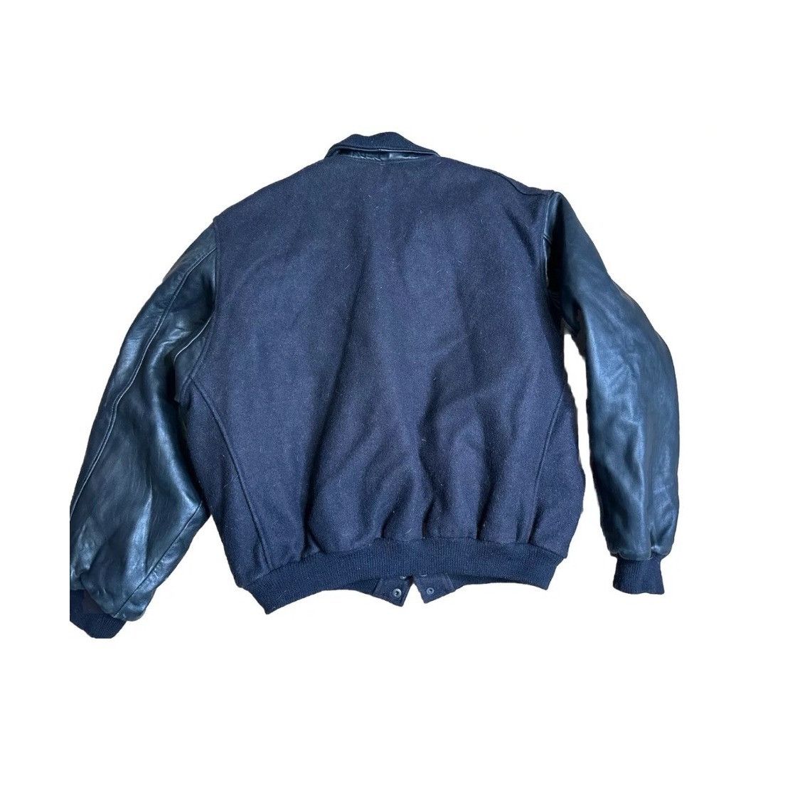 Other Raiders Black Wool & Leather Varsity Jacket With Logo Patch Size US L / EU 52-54 / 3 - 13 Thumbnail