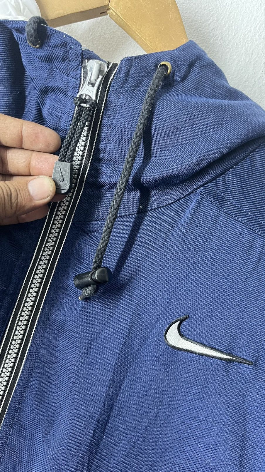 Nike VINTAGE NIKE TEAM BASEBALL LONG COAT WINDBREAKER JACKET Size US XL / EU 56 / 4 - 7 Thumbnail