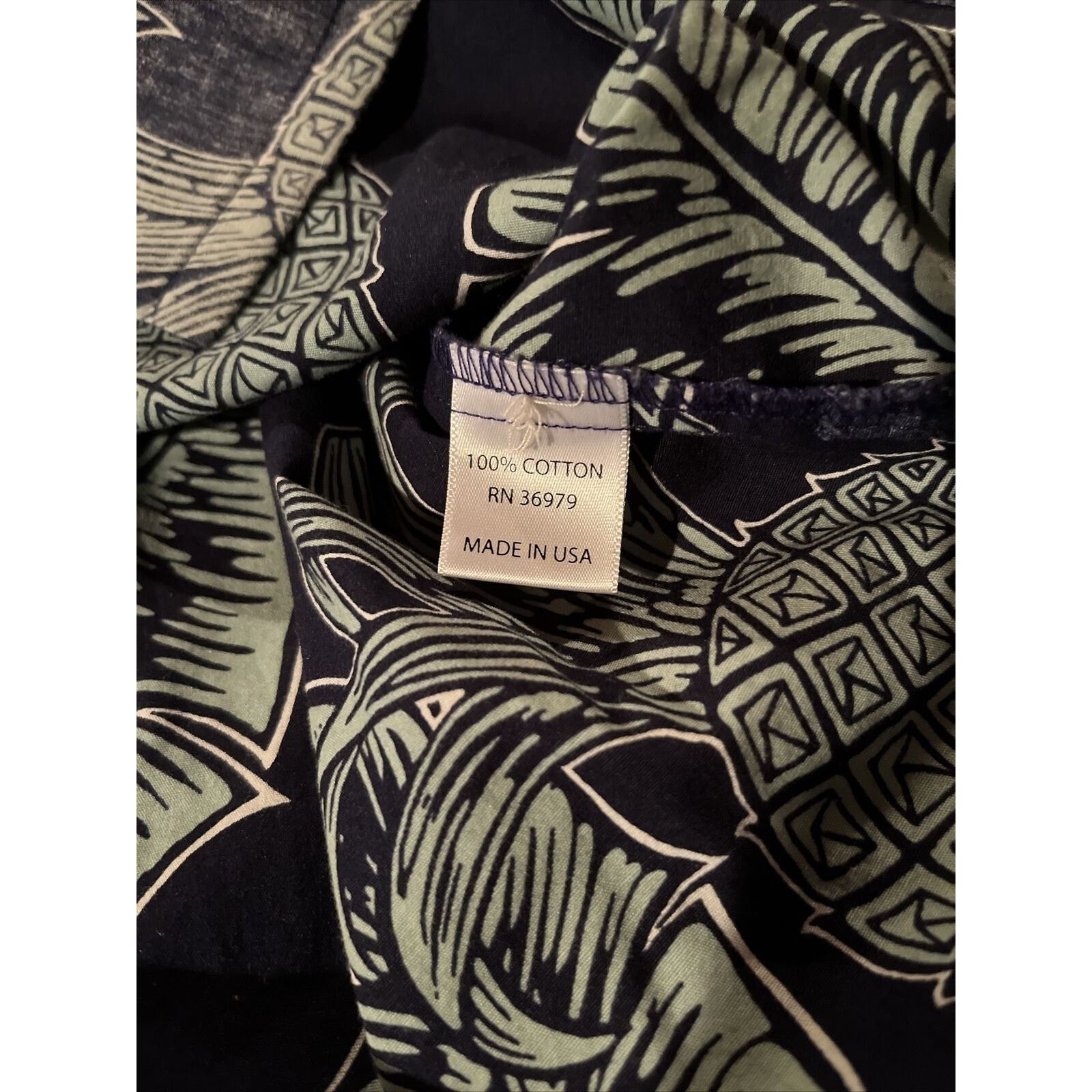Other Go Barefoot Men’s M Blue Floral SS Cotton Hawaiian Shirt Size US M / EU 48-50 / 2 - 16 Thumbnail