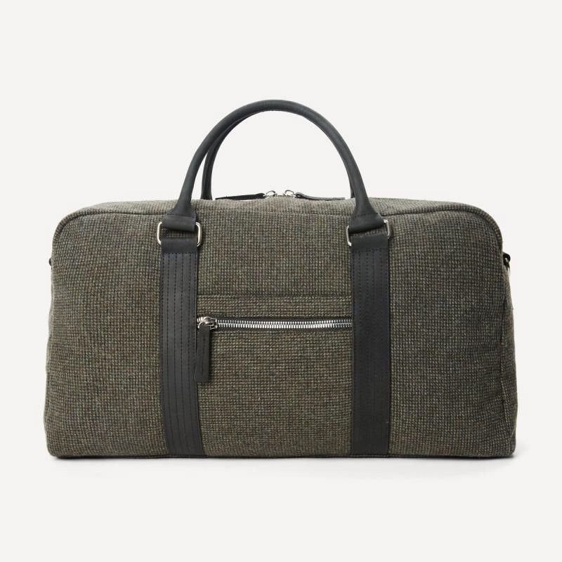 Frank And Oak Leather & Wool Tweed Weekender (NEW) Size ONE SIZE - 1 Thumbnail