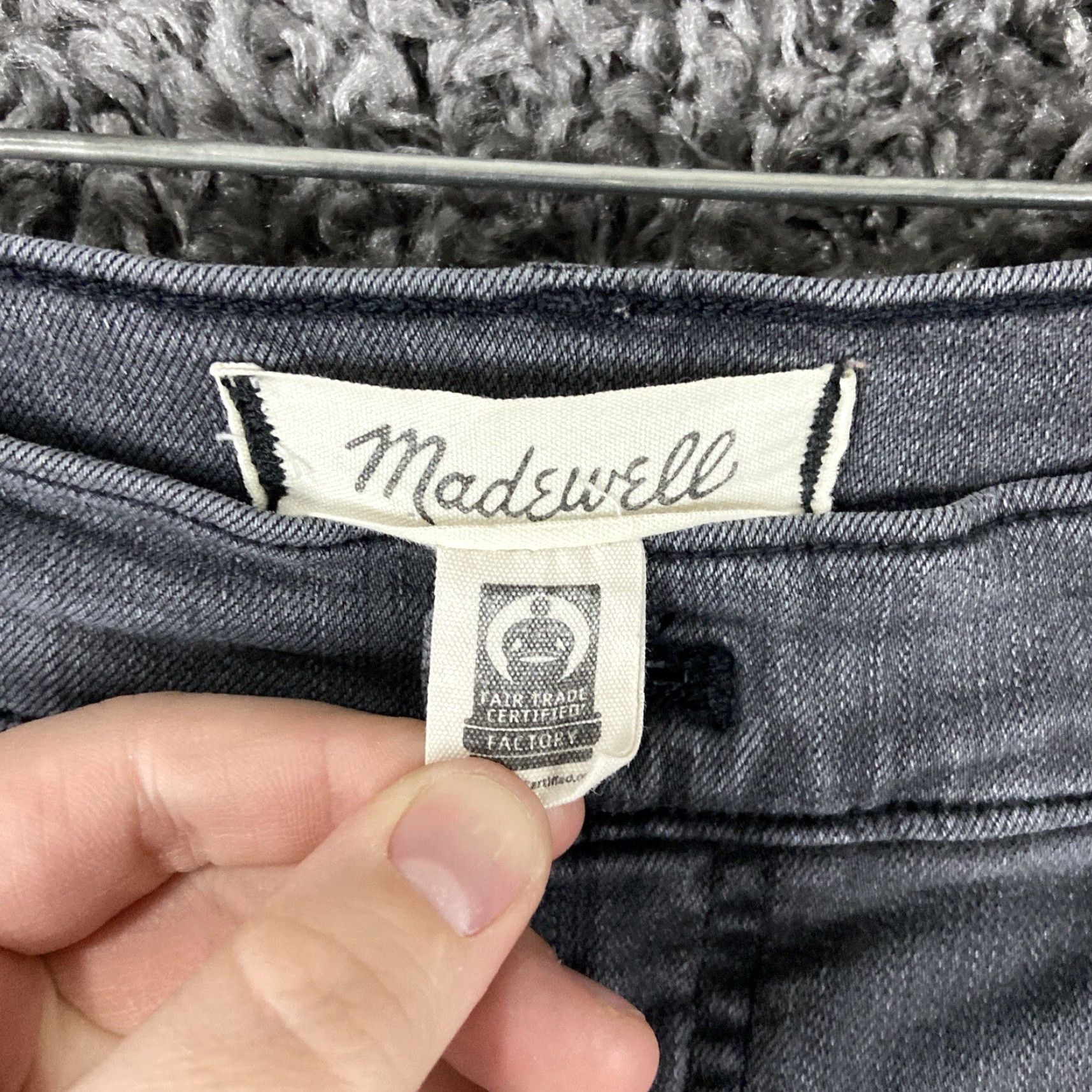 Madewell Madewell Jeans Women 27 Size 27 Gray Skinny Distressed 10” High Rise Skinny Jeans Size 27" / US 4 / IT 40 - 5 Thumbnail