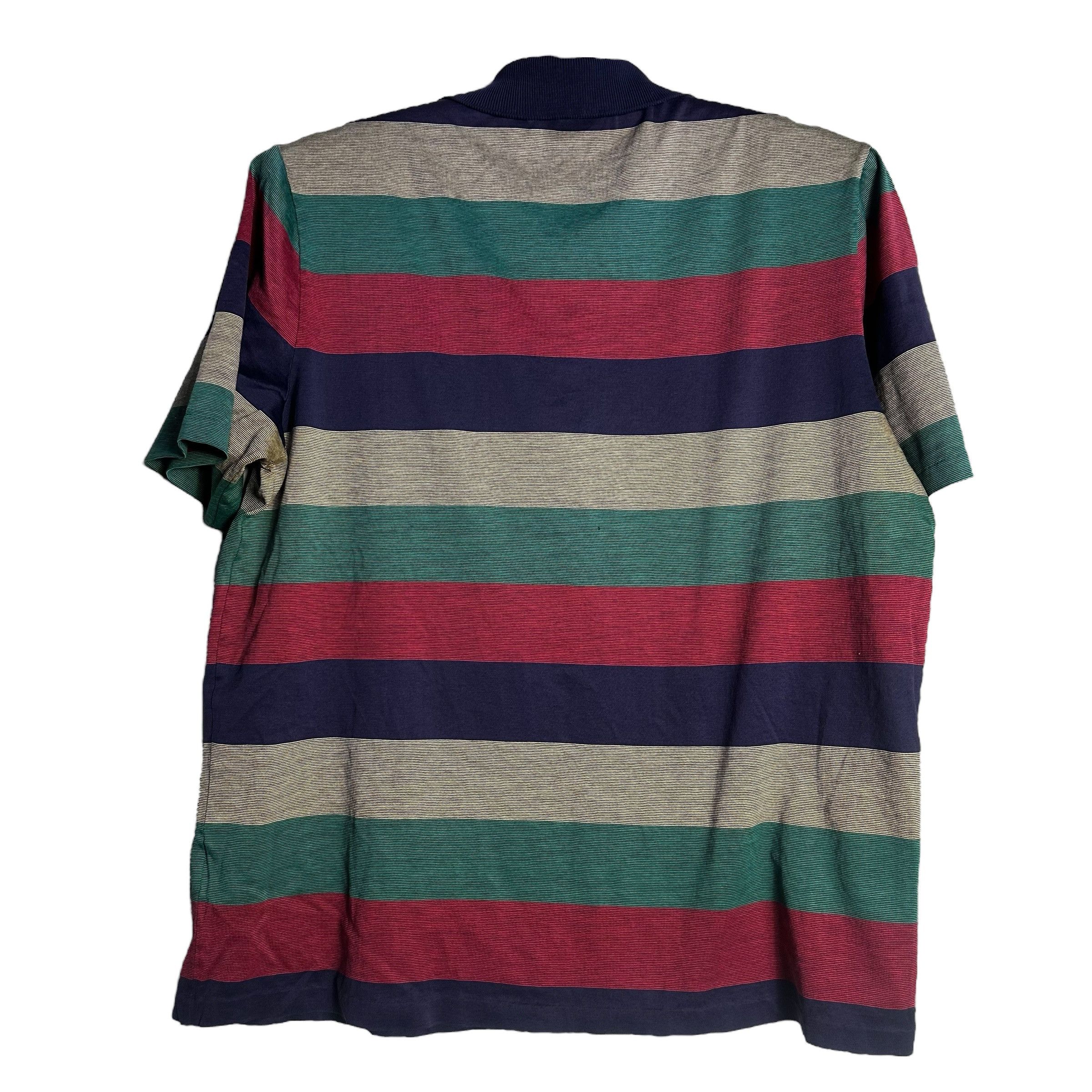 Japanese Brand 🔥RARE🔥Vtg Chemise Lacoste Multicolor Striped Polo Shirt Size US XXS / EU 40 - 3 Thumbnail