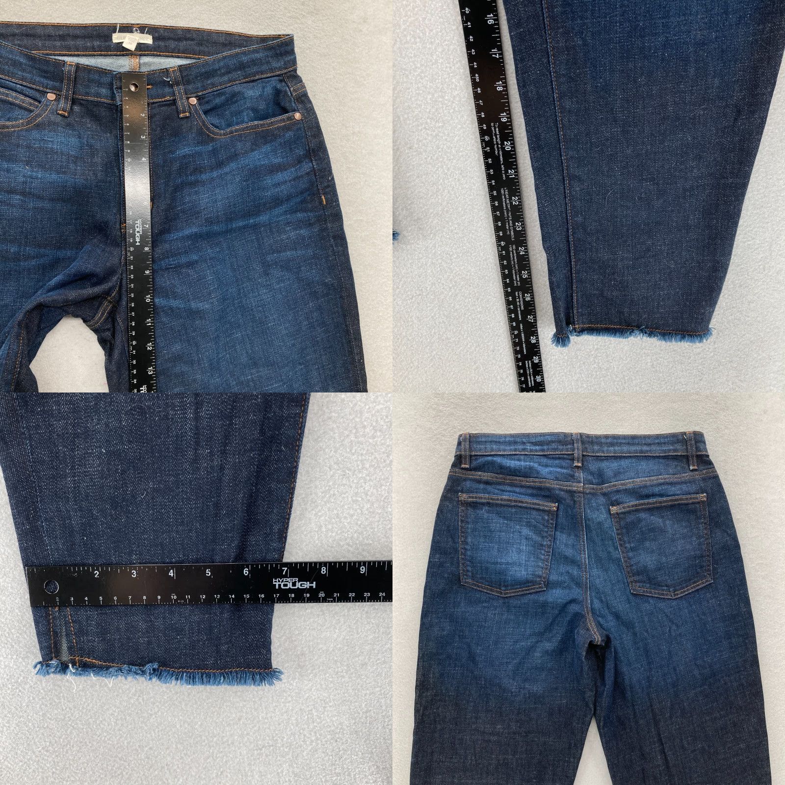Eileen Fisher Eileen Fisher Jeans Women's 10 Dark Wash Blue Stretch Denim Ankle Regular Size 10 Blue Jeans Size 24" / US 00 / IT 34 - 8 Thumbnail