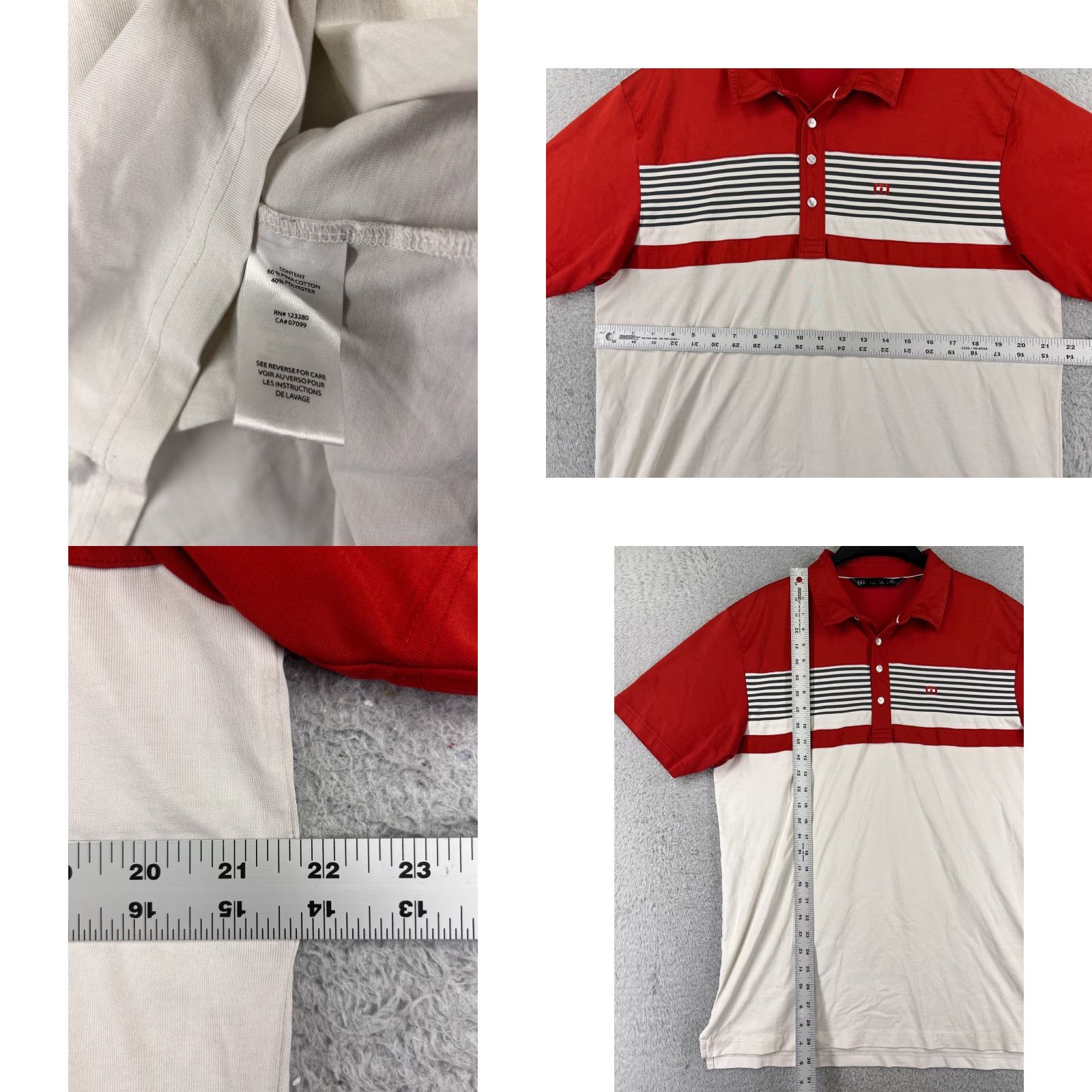 TravisMathew Travis Mathew Polo Shirt Men XL Red Cotton Blend Short Sleeve Golf Polo Shirt Men XL Red Golfing Logo Embroidered Size US XL / EU 56 / 4 - 8 Thumbnail