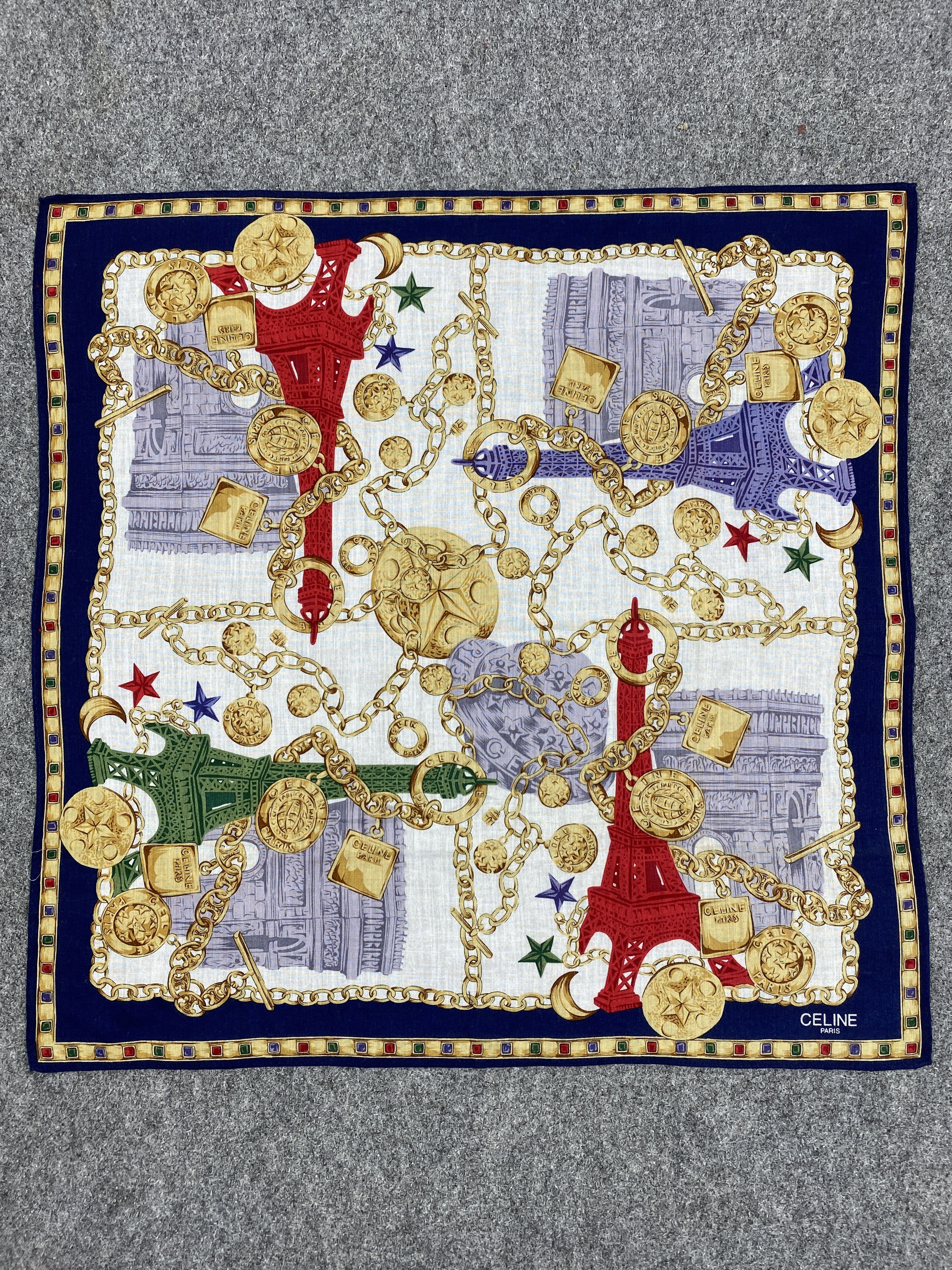 Celine Celine Handkerchief / Neckwear / Bandana HKC0547 Size ONE SIZE - 4 Thumbnail