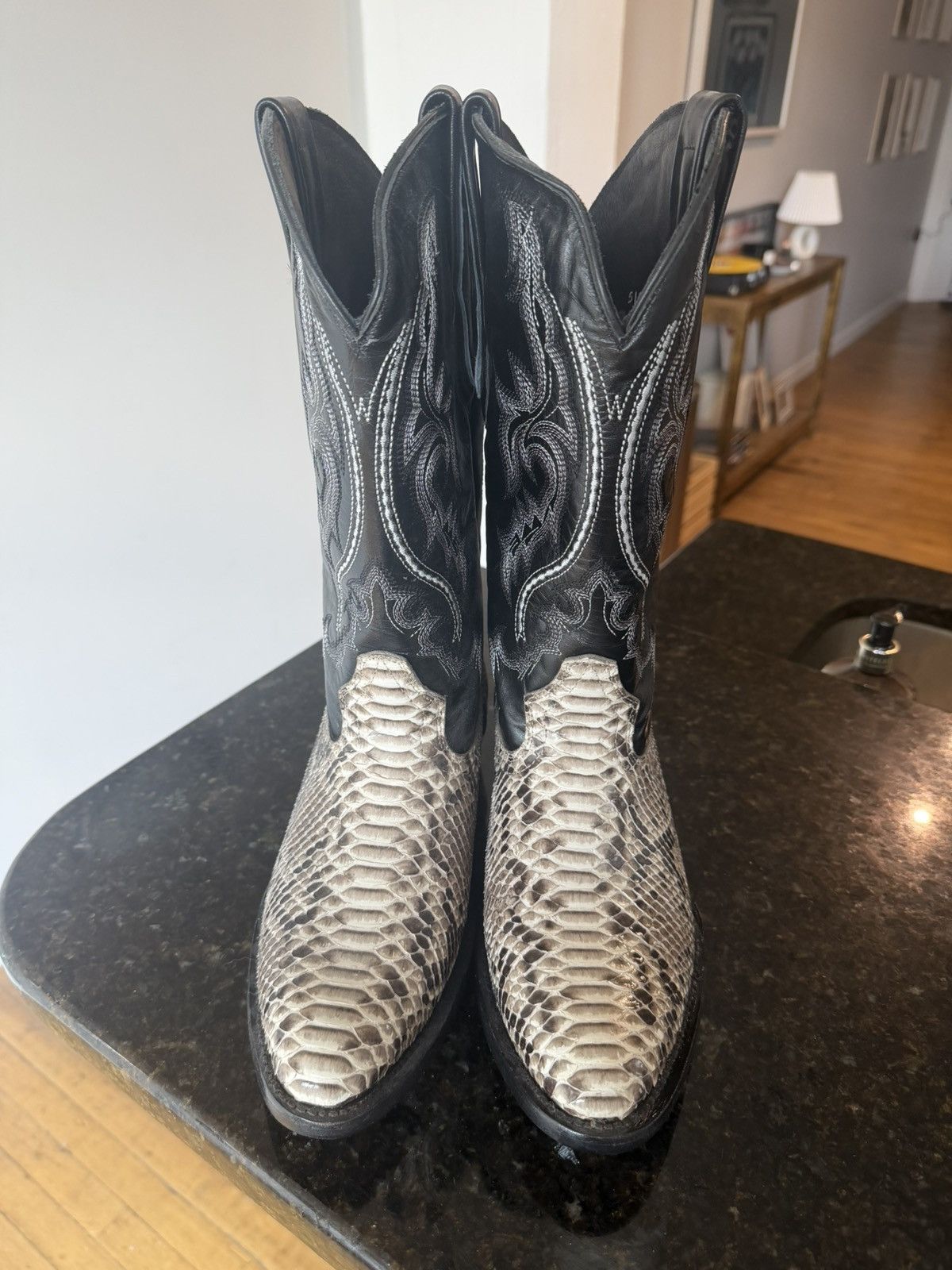 Other J.B. Dillon Reserve Genuine Python Original Cowboy Boots Size US 8 / EU 41 - 1 Thumbnail