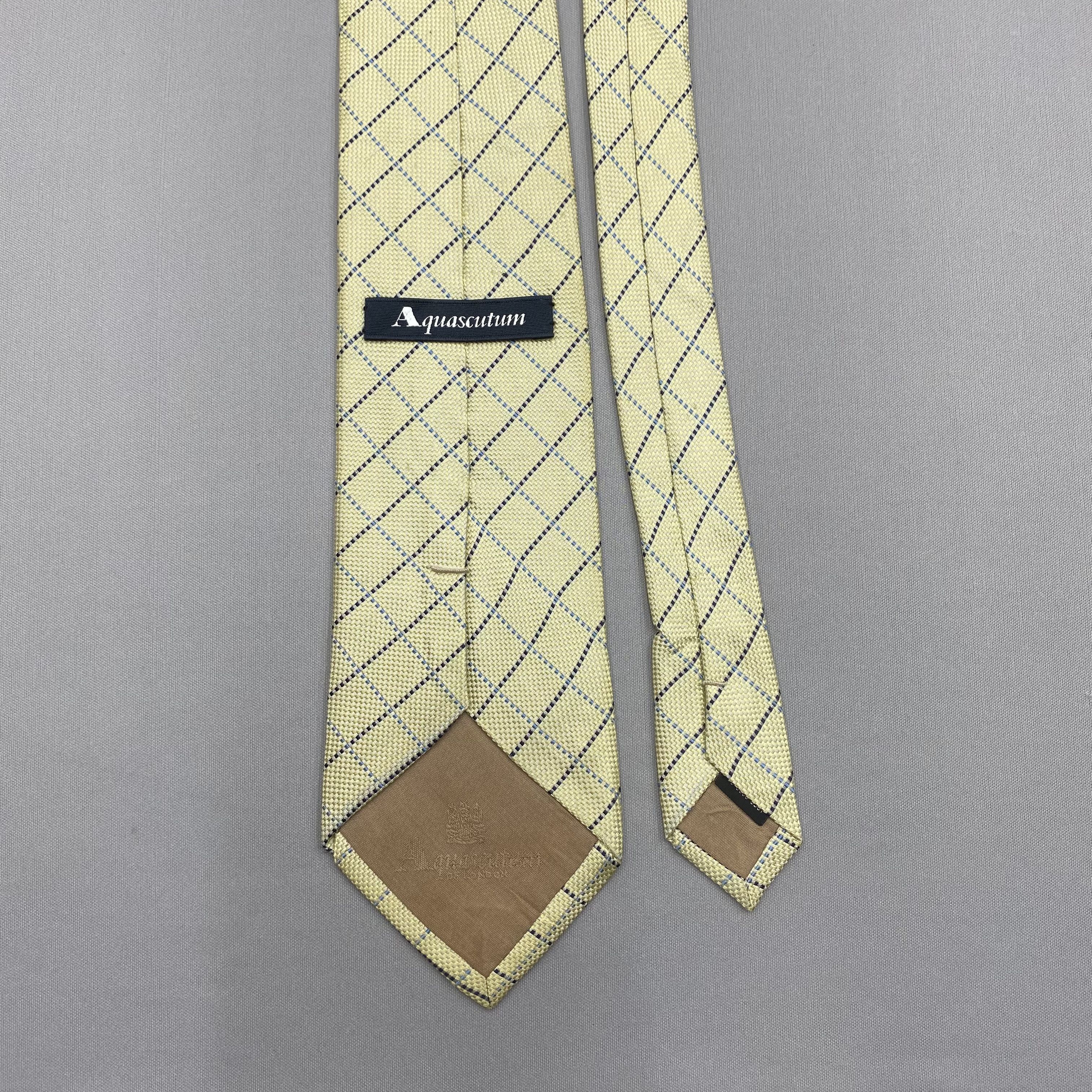 Aquascutum Vintage Aquascutum SILK Necktie Cravate Pure Silk Neck Tie Size ONE SIZE - 6 Thumbnail