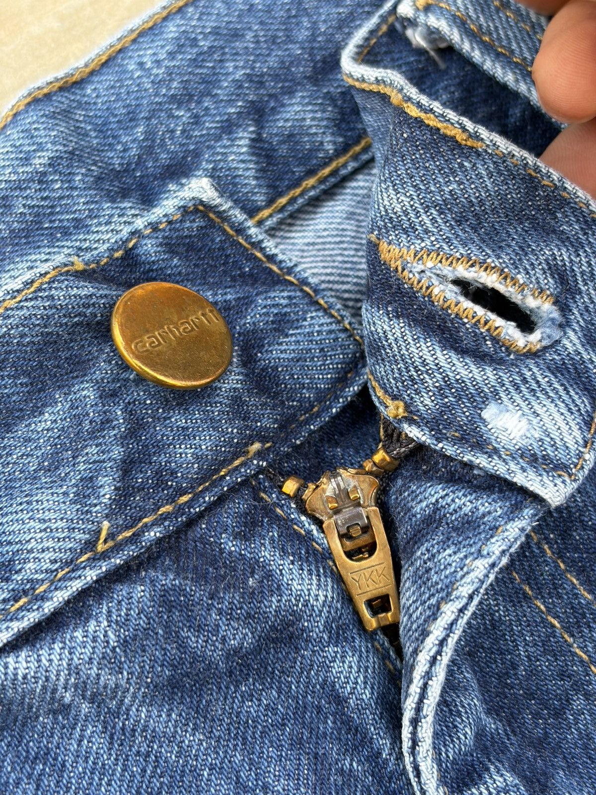 Carhartt Vintage 00s Carhartt Double Knee Denim Pant Size US 33 - 7 Thumbnail