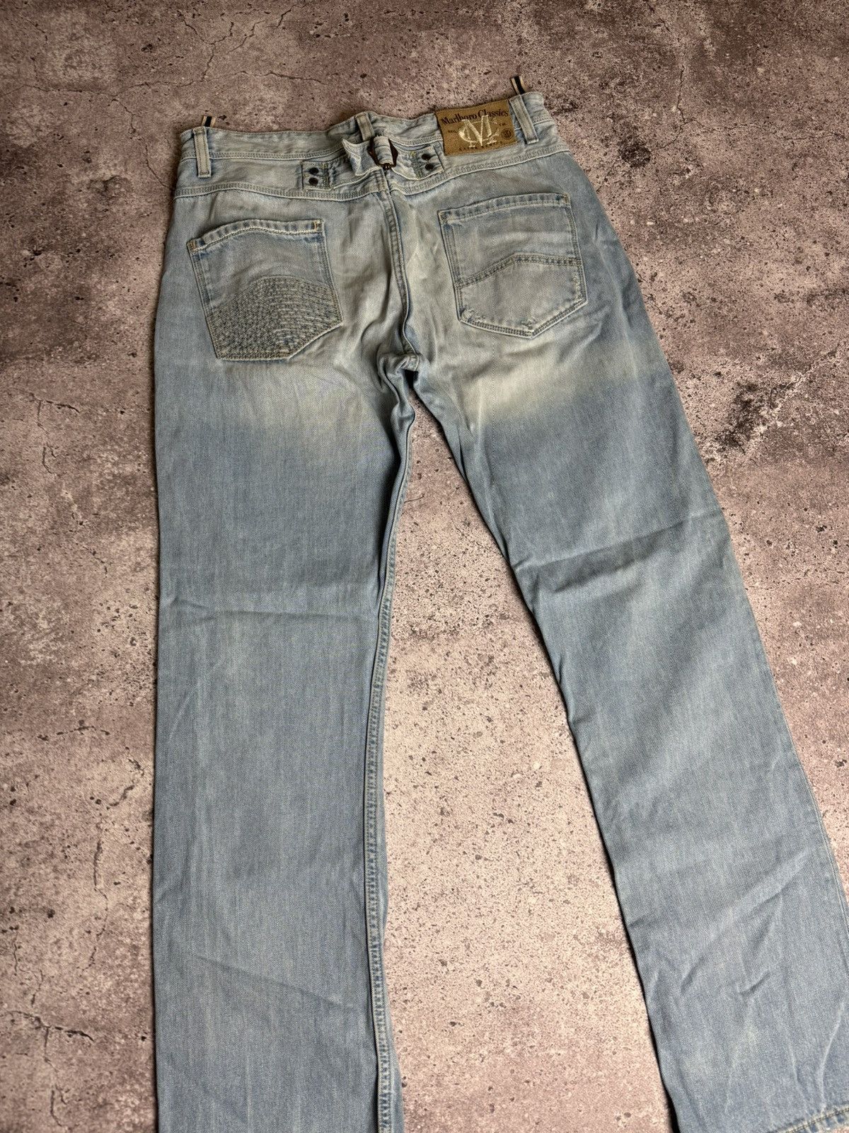 Marlboro × Marlboro Classics × Vintage Marlboro Classics Denim Jeans Size US 33 - 3 Thumbnail