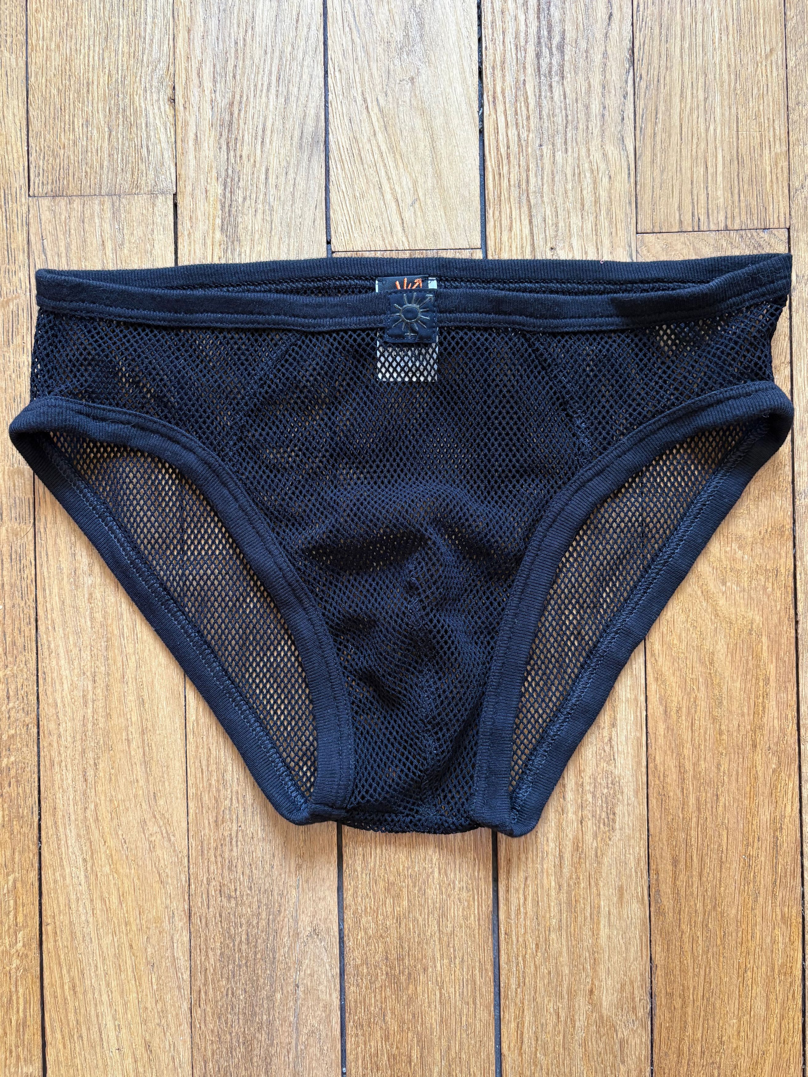 Jean Paul Gaultier Jean Paul Gaultier Soleil vintage mens black fishnet speedos Size US 34 / EU 50 - 1 Thumbnail