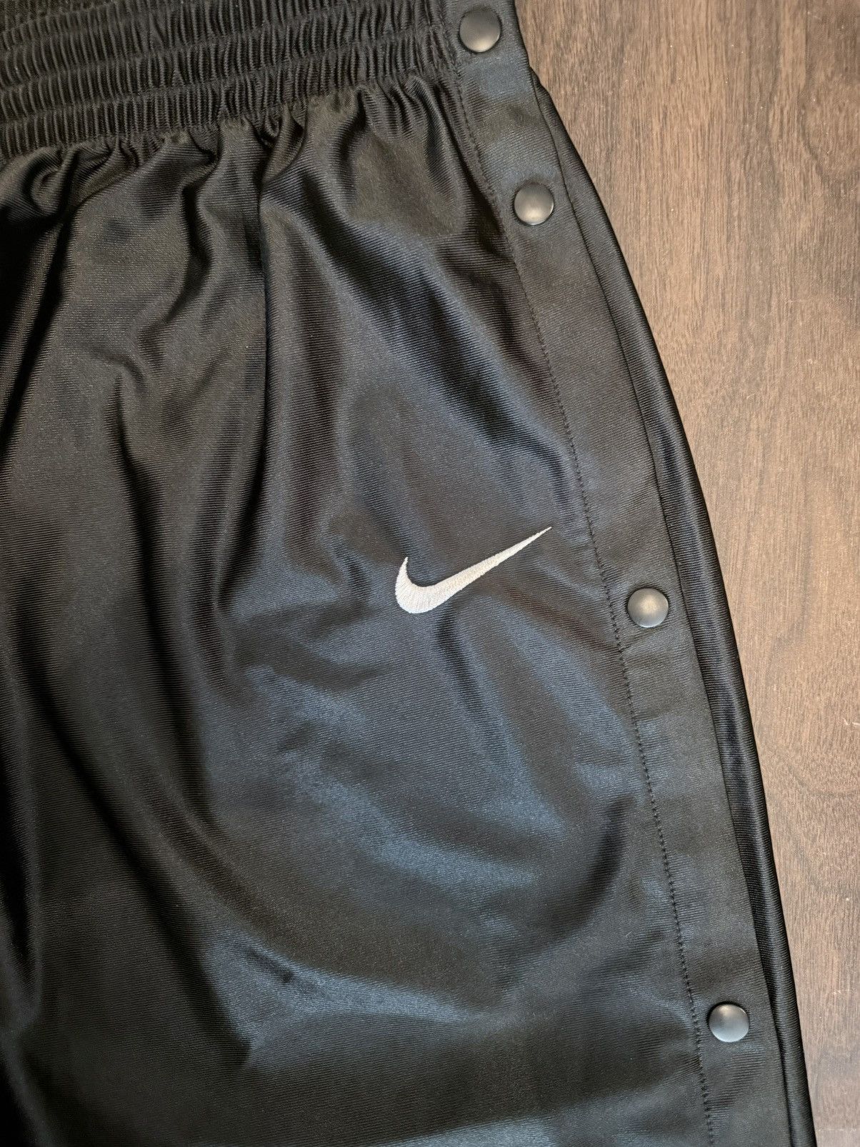 Nike 90s Nike Black Tear Away Baggy Streetwear Track Pants Size US 38 / EU 54 - 1 Thumbnail
