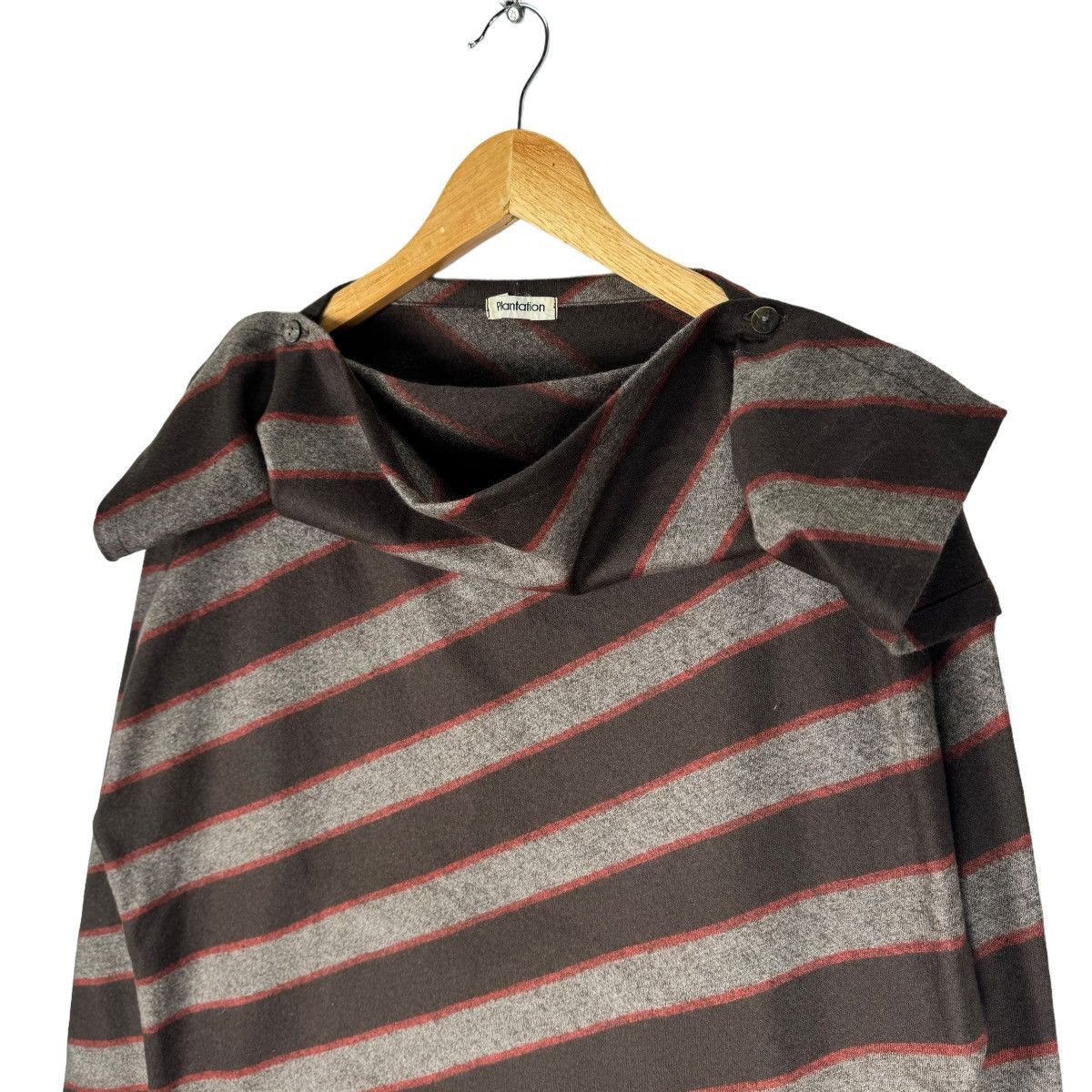 Issey Miyake ⚡️80s PLANTATION ISSEY MIYAKE STRIPED LONG SLEEVE Size M / US 6-8 / IT 42-44 - 4 Thumbnail