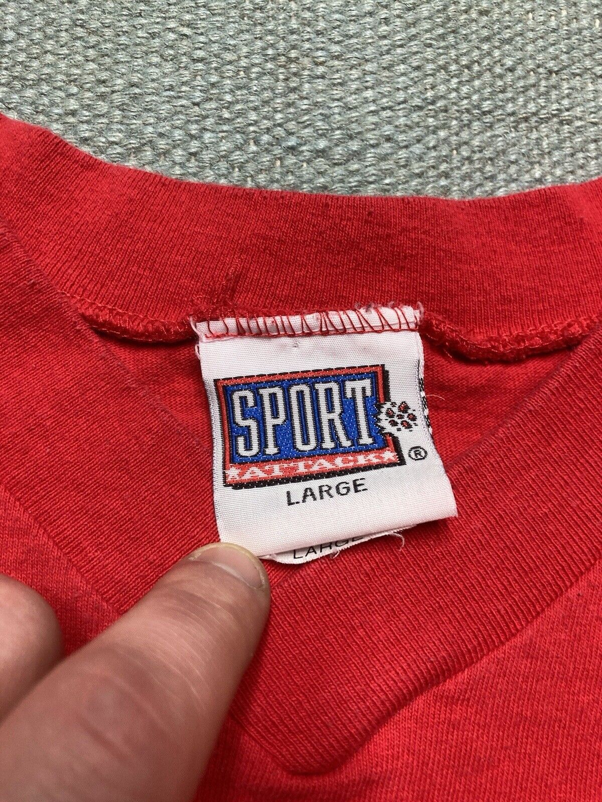 NHL × Vintage VTG graphic t shirt Detroit red wings Yzerman jersey style L Size US L / EU 52-54 / 3 - 4 Thumbnail