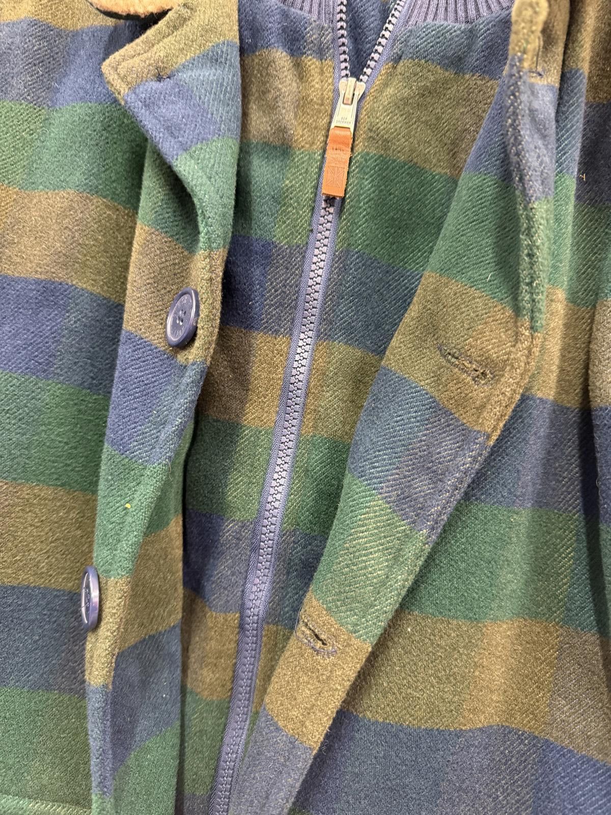 Ben Sherman Kids Striped Wool Blend Jacket with Sherpa Collar Size US XXS / EU 40 - 3 Thumbnail