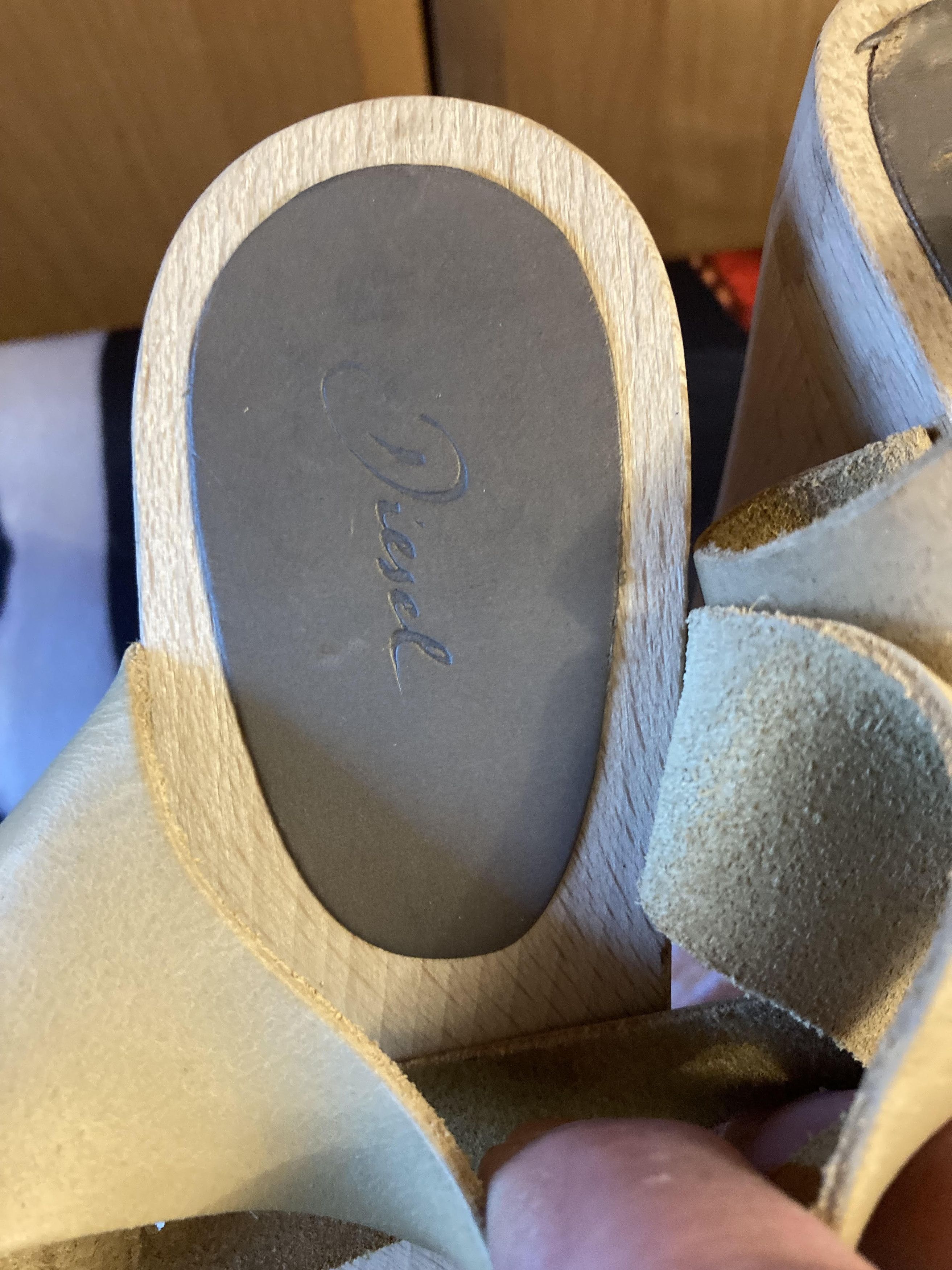 Diesel × Vintage Diesel Soft nubuk high heel sandals with decorative nails Size US 8 / IT 38 - 13 Thumbnail