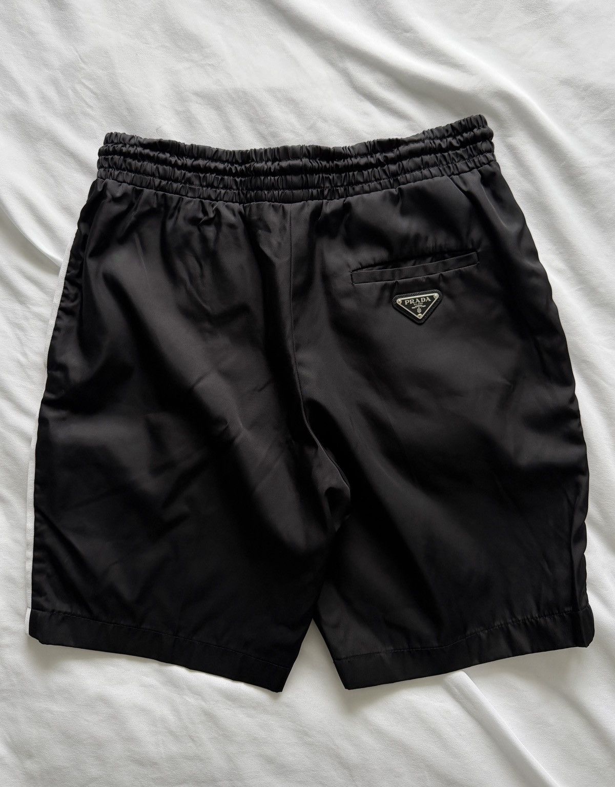Prada PRADA Nylon Bermuda Shorts with White Piping Size 27" / US 4 / IT 40 - 4 Thumbnail