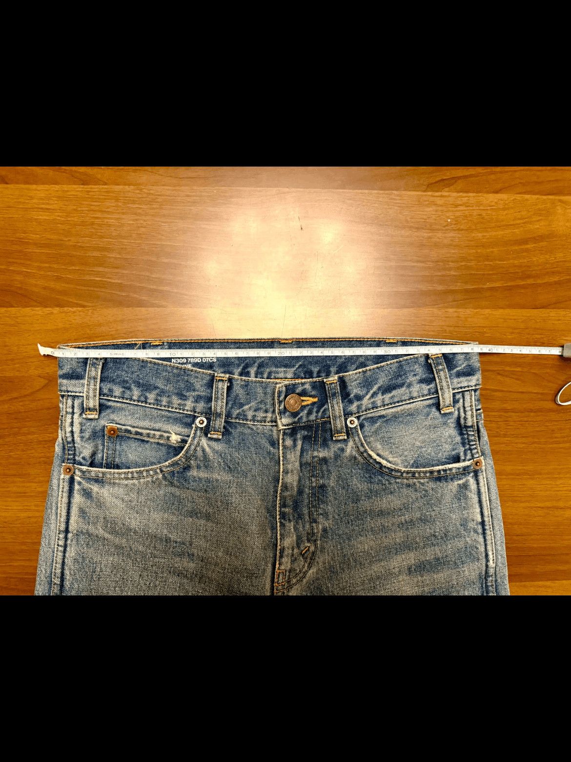 Celine Celine 19SS Heavy Washed Straight Leg Denim Size US 28 / EU 44 - 6 Thumbnail