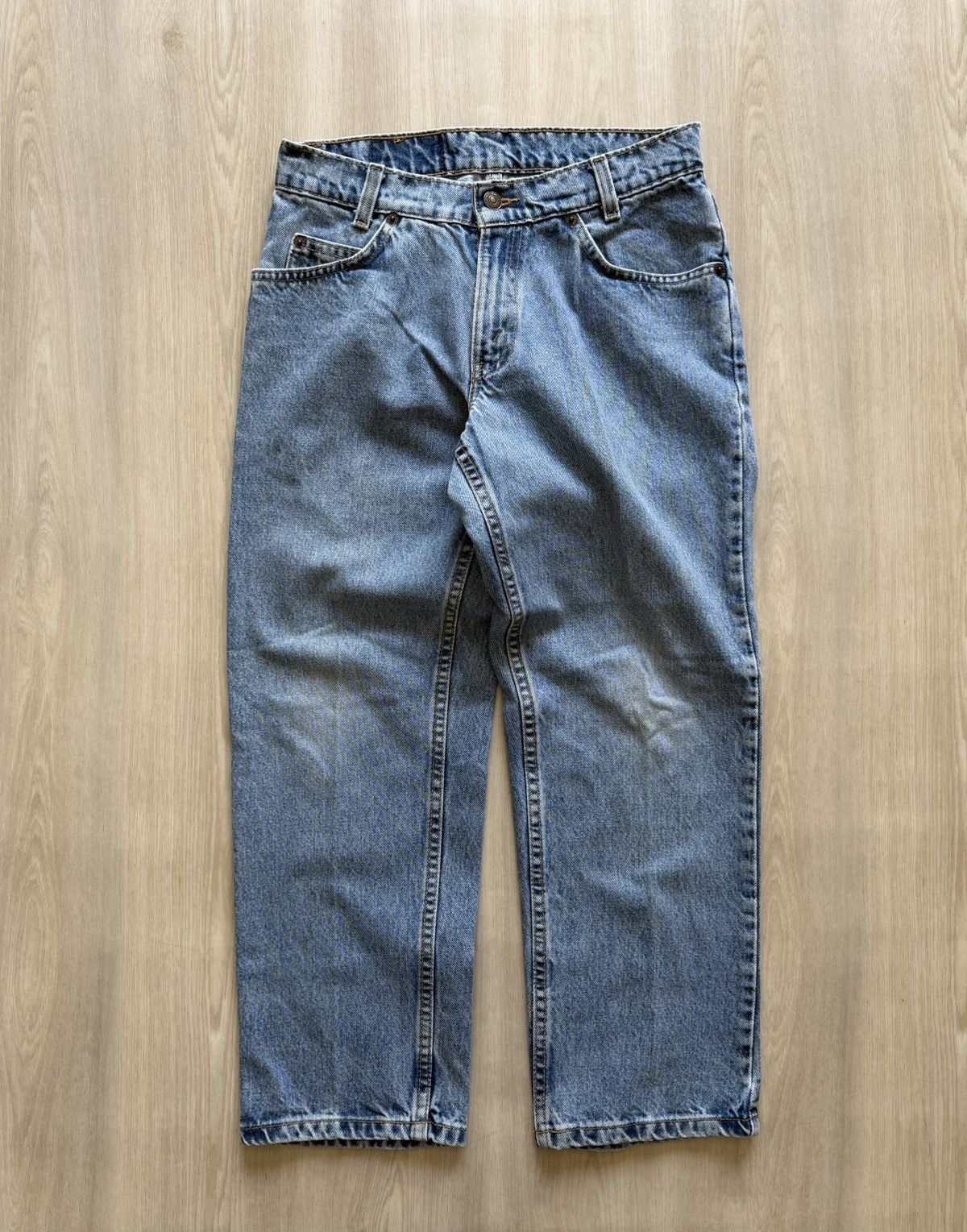 Levi's Vintage 90s Levis 550 Husky Orange Tab 29x25 *28x25 Size US 29 - 3 Thumbnail