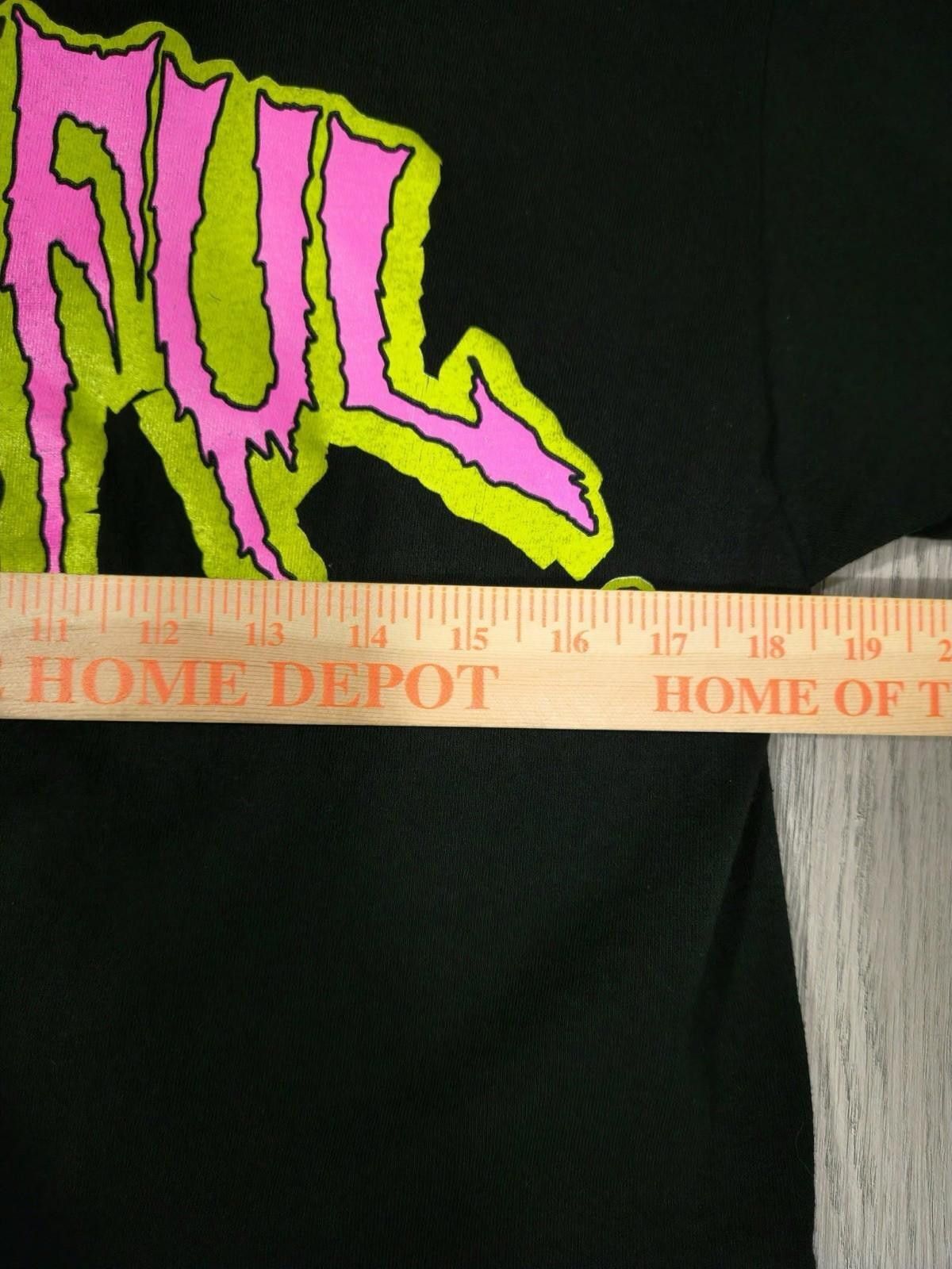 Grateful Dead “GRATEFUL” Neon Pink & Yellow Graphic Crop Top –Women’s #7 Size S / US 4 / IT 40 - 3 Thumbnail