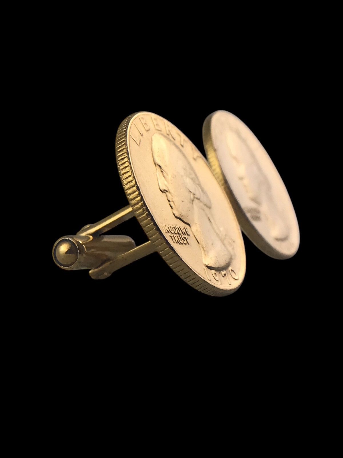 Vintage VINTAGE 1966 / 1970 WASHINGTON QUARTER CUFFLINKS Size ONE SIZE - 3 Thumbnail