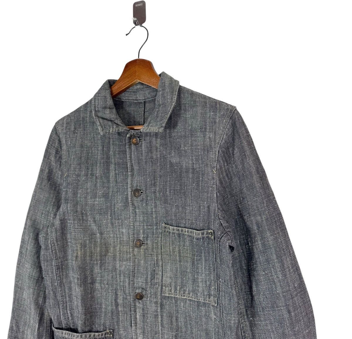 Issey Miyake × Tete Homme VINTAGE TETE HOMME BY ISSEY MIYAKE DENIM BUTTON JACKET Size US M / EU 48-50 / 2 - 4 Thumbnail