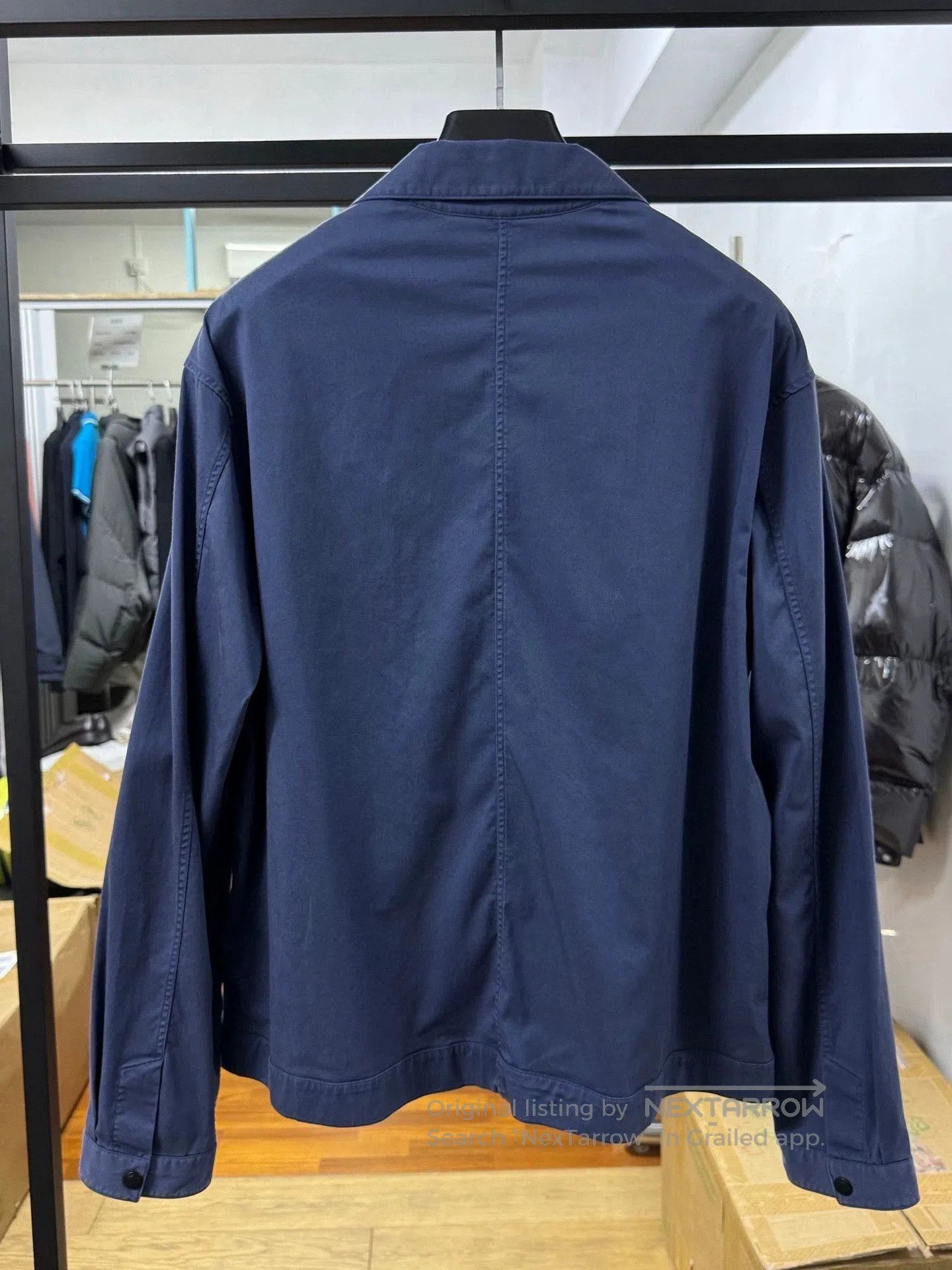 Ermenegildo Zegna navy blue button-up jacket by ZEGNA. Size US L / EU 52-54 / 3 - 3 Thumbnail