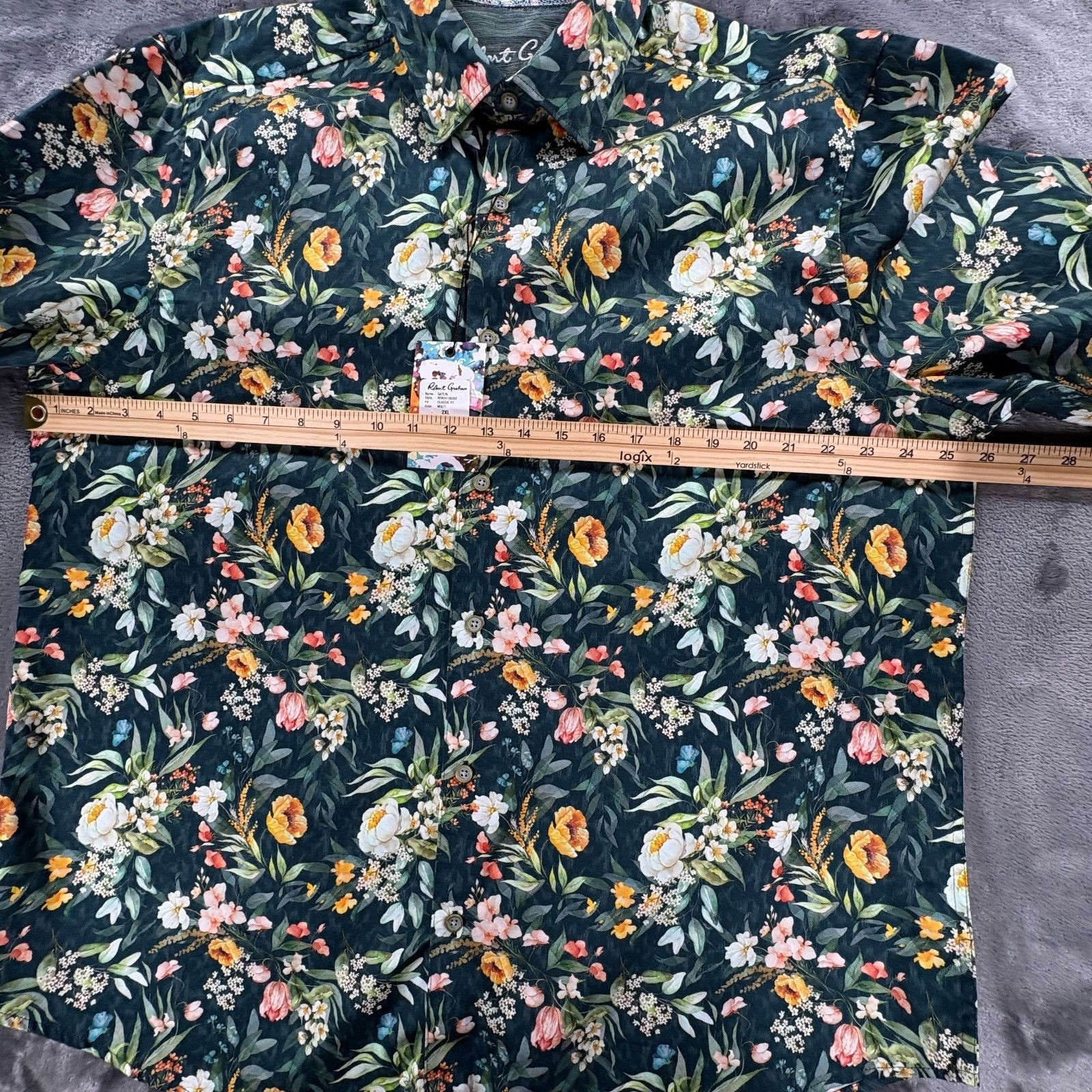 Robert Graham Robert Graham Gatlin Classic Fit Button Up Floral Dress Size US XXL / EU 58 / 5 - 8 Thumbnail