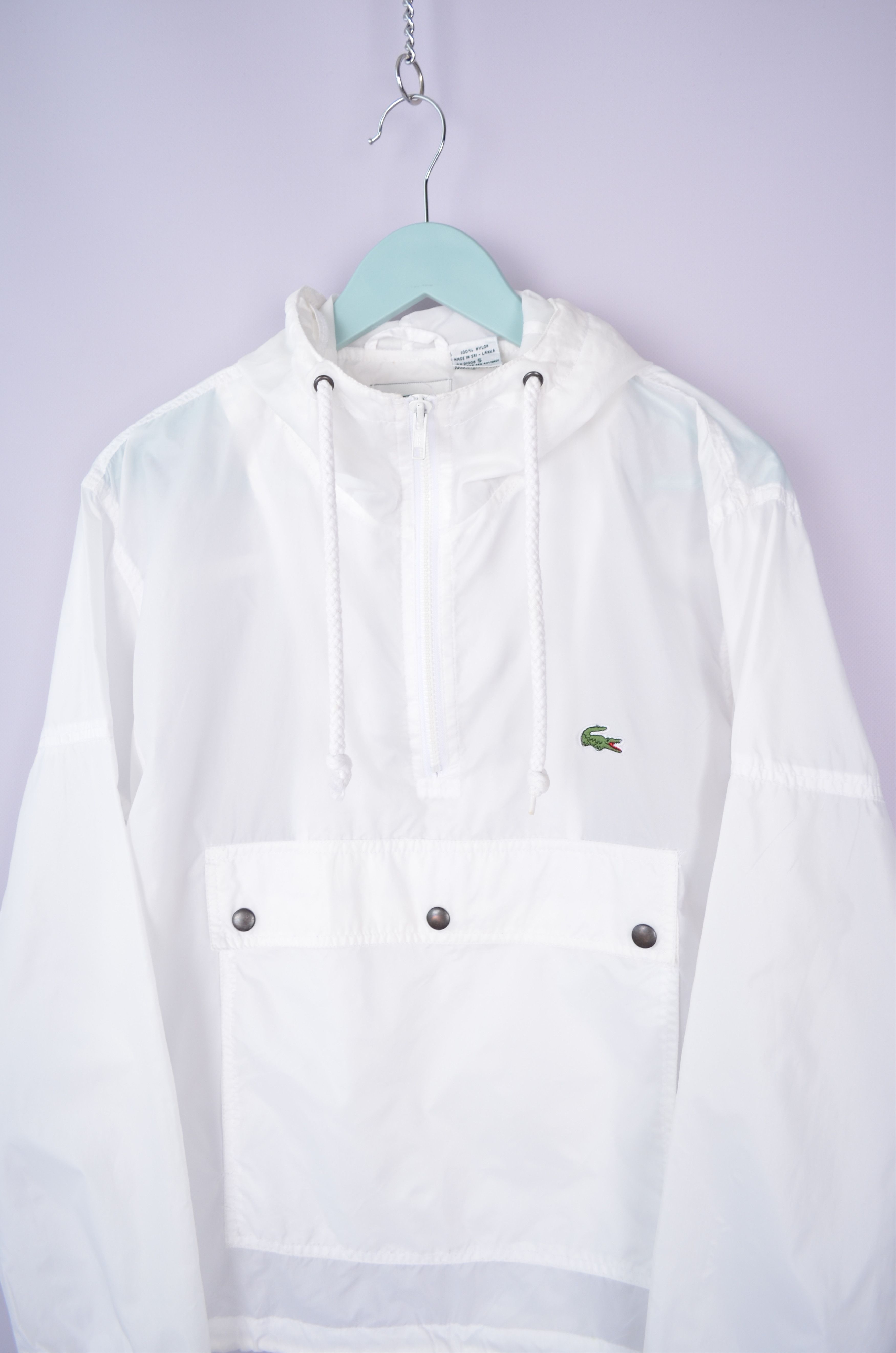 Designer × Lacoste × Vintage Vintage 90s Izod Lacoste Anorak Windbreaker Jacket Size US S / EU 44-46 / 1 - 2 Thumbnail