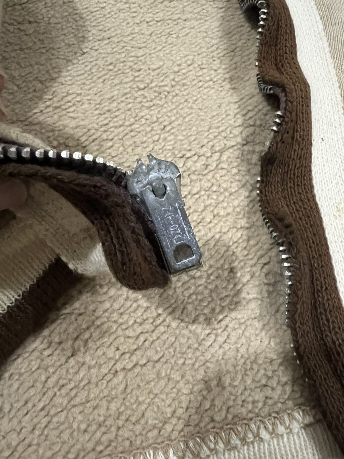 4GSELLER × Vintage TRUE VINTAGE 1940s Distressed Boxy Sweater National Zipper Size US M / EU 48-50 / 2 - 7 Thumbnail