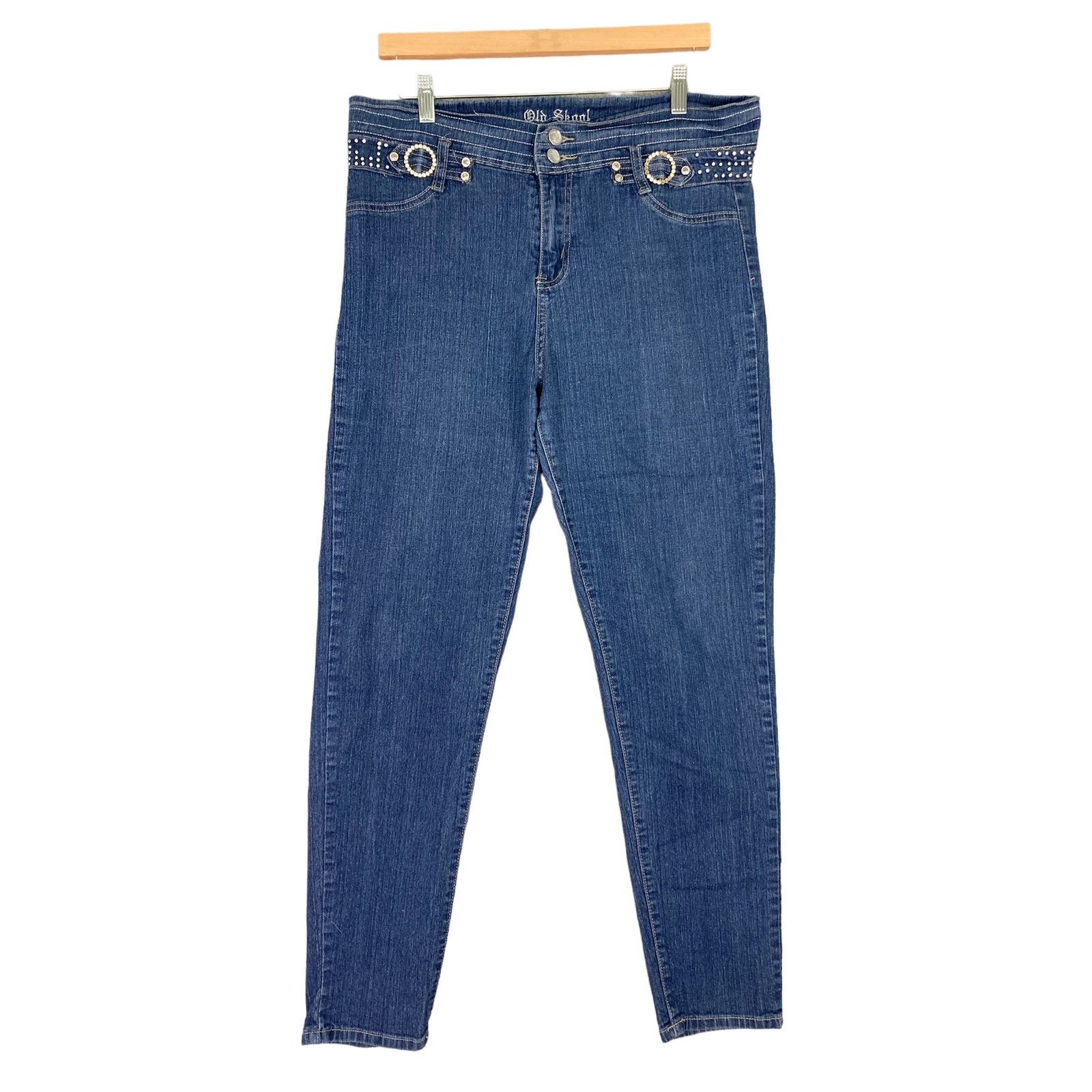 Vintage Women's Jeans Denim Old Skool Size 14 Classic Casual Vintage Size 36" / US 14 / IT 50 - 1 Thumbnail