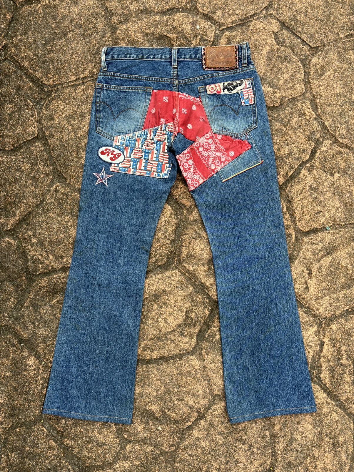 Hysteric Glamour Hysteric glamour bootcut patchwork jeans Size 29" - 2 Thumbnail