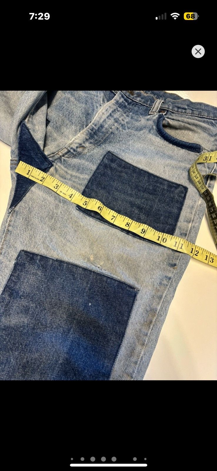 Levi's Vintage Clothing ***FINAL DROP***RARE 80s LEVIS PATCHWORK DISTRESS DENIM 36 Size US 36 / EU 52 - 10 Thumbnail