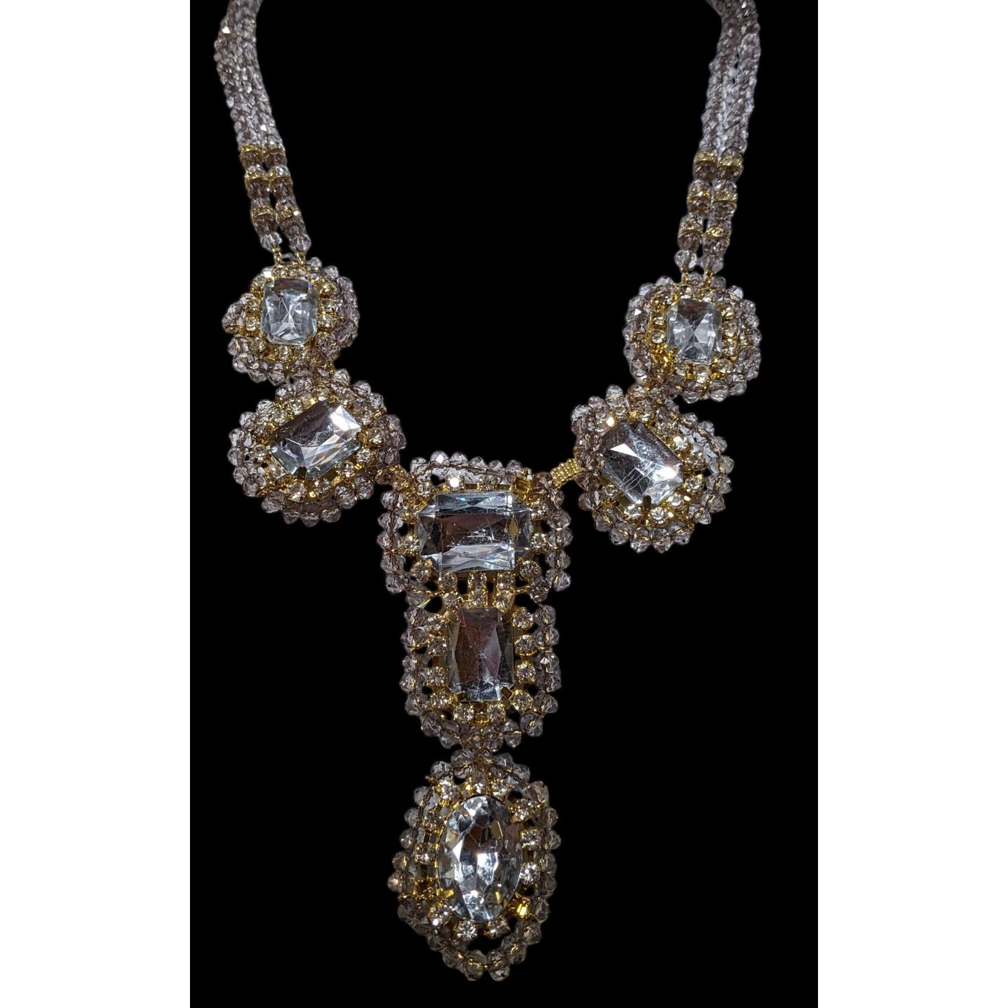 Other Vintage Glam Chunky Gemmed Statement Necklace Size ONE SIZE - 3 Thumbnail