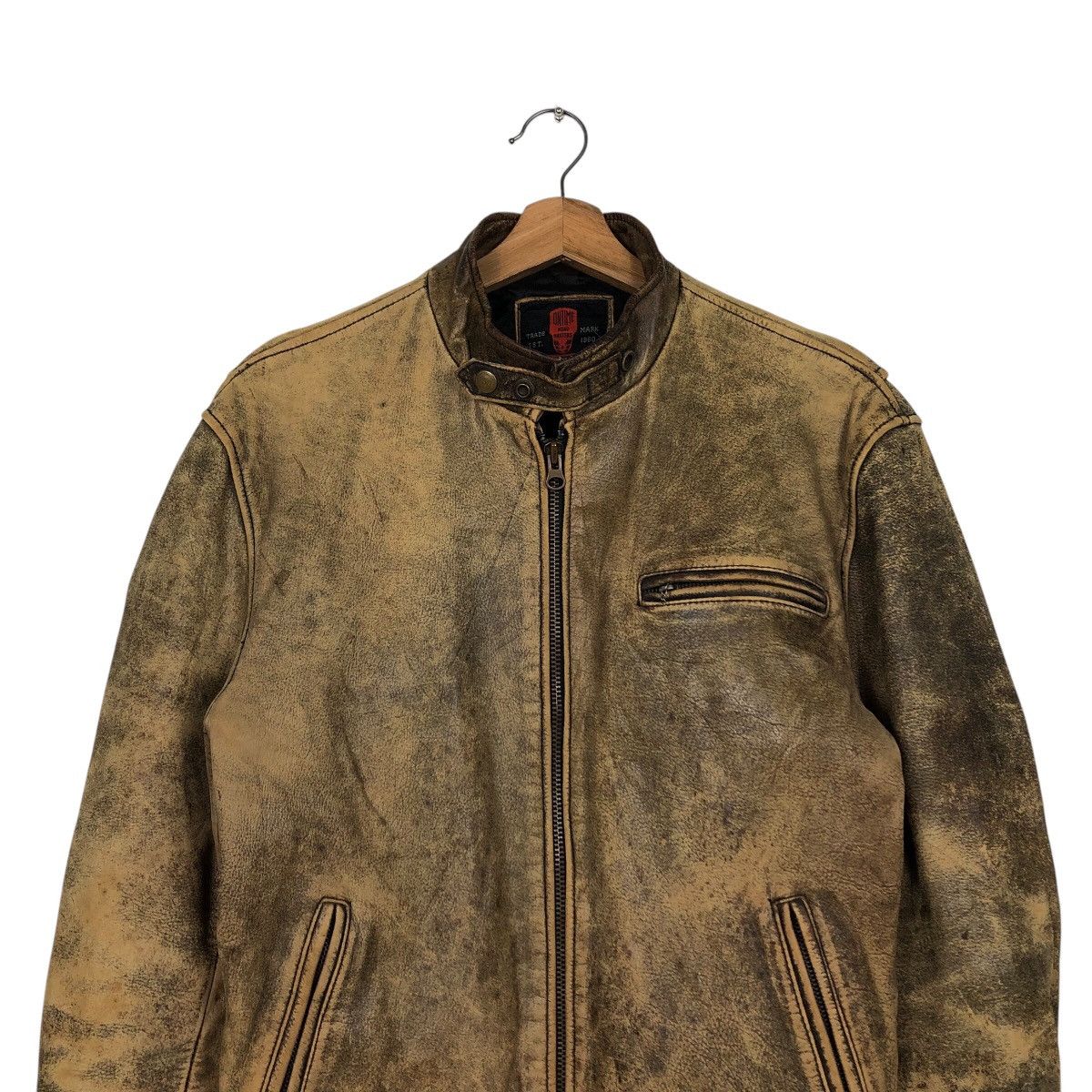 Japanese Brand 📌Vintage True Leather Biker Jacket On Time Road Master Rare Size US L / EU 52-54 / 3 - 4 Thumbnail