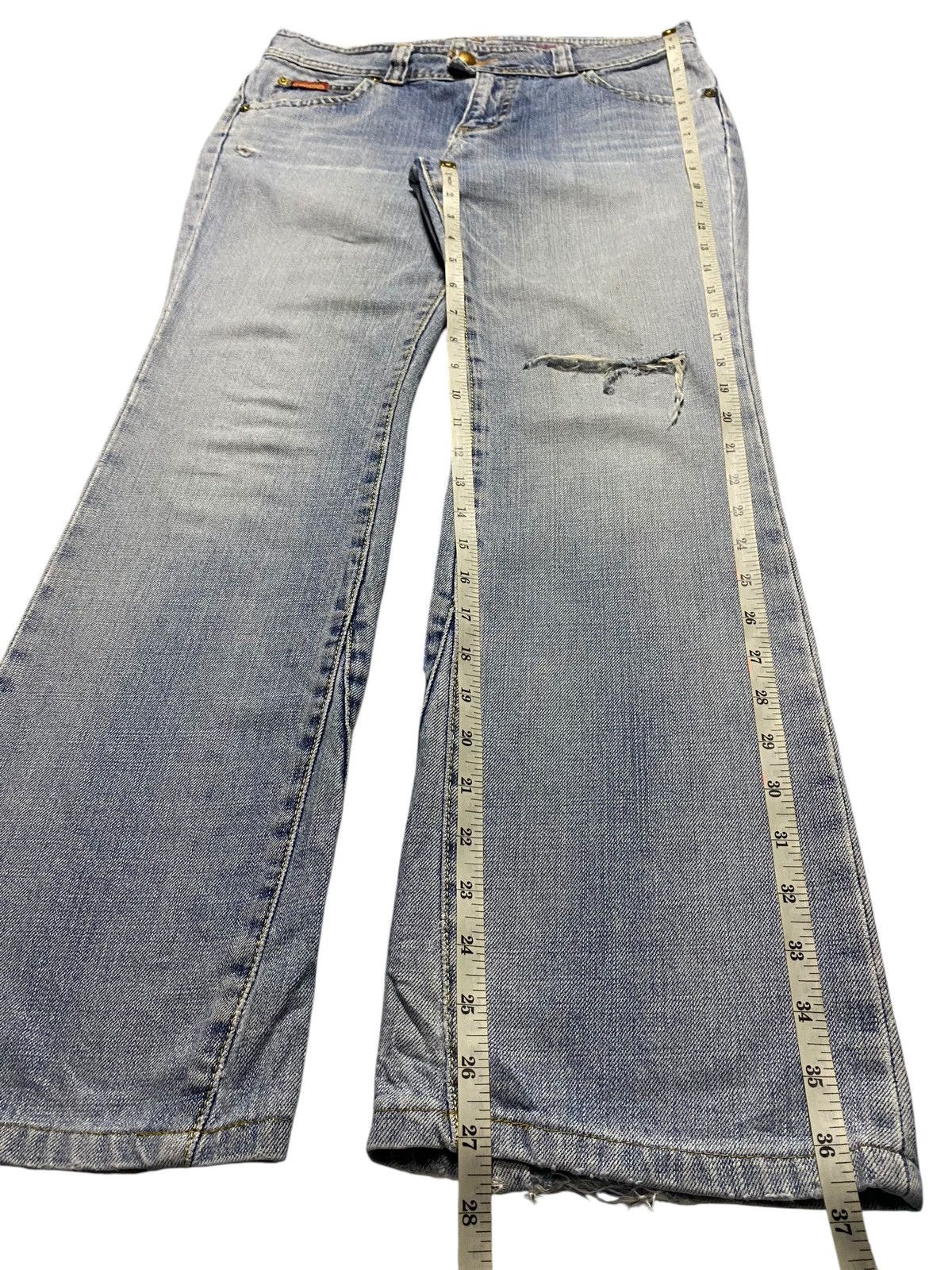 Japanese Brand Vtg Japanese Brand C Seventeen Light Distressed Flare Jeans Size US 30 / EU 46 - 17 Thumbnail