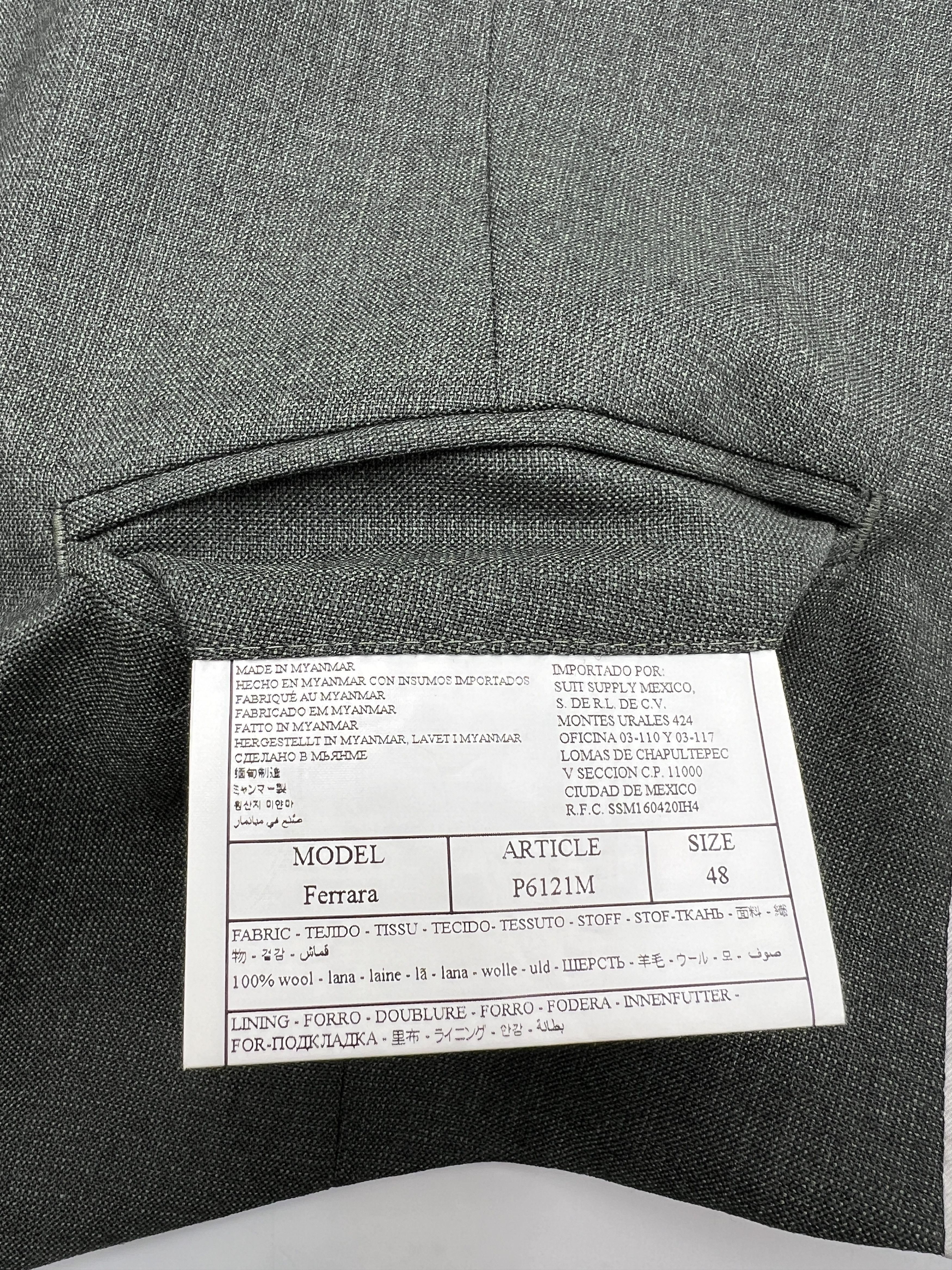 Suitsupply Lazio Wool Formal Blazer Waistcoat Suit EU:48; UK/US:38S Size 38S - 14 Thumbnail