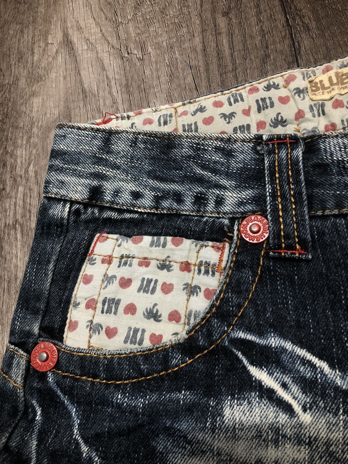 Blue Blue Japan × Japanese Brand × Vintage VINTAGE BLUE MOON BLUE SURF JEANS UNISEX DESIGN Size US 31 - 15 Thumbnail
