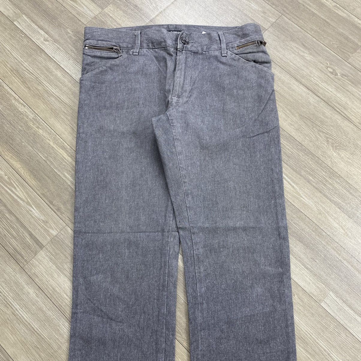 Dolce & Gabbana Vintage Dolce & Gabbana Corduroy Grey Straight Pants Luxury Size US 33 - 14 Thumbnail